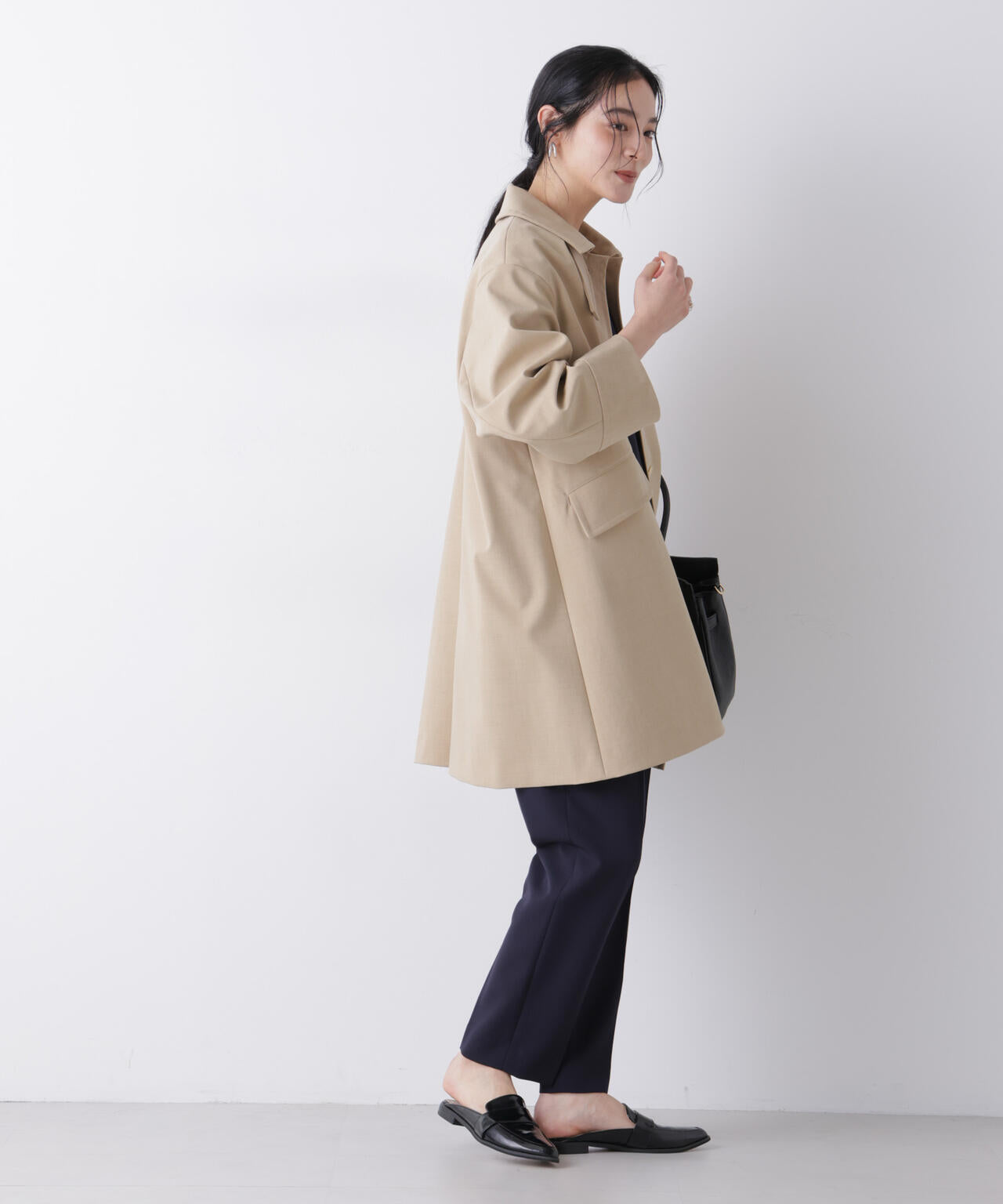 ボンディングステンカラーコート | NANO universe（ナノ・ユニバース