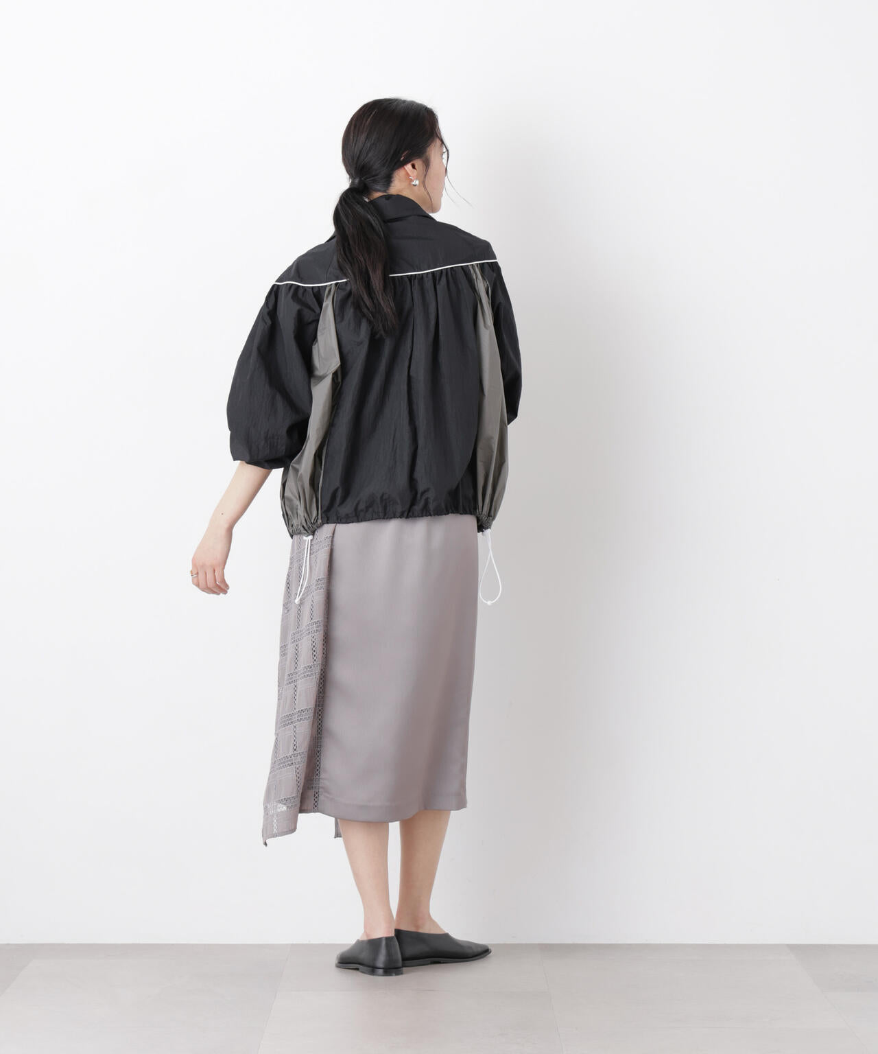 シアーライトギャザーブルゾン