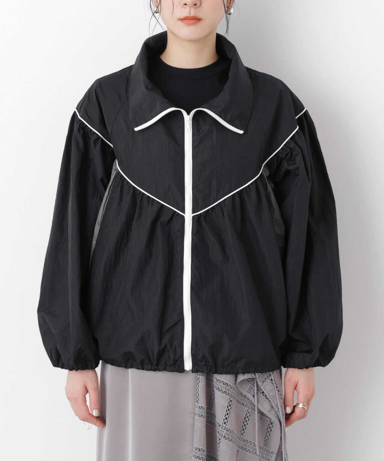 シアーライトギャザーブルゾン