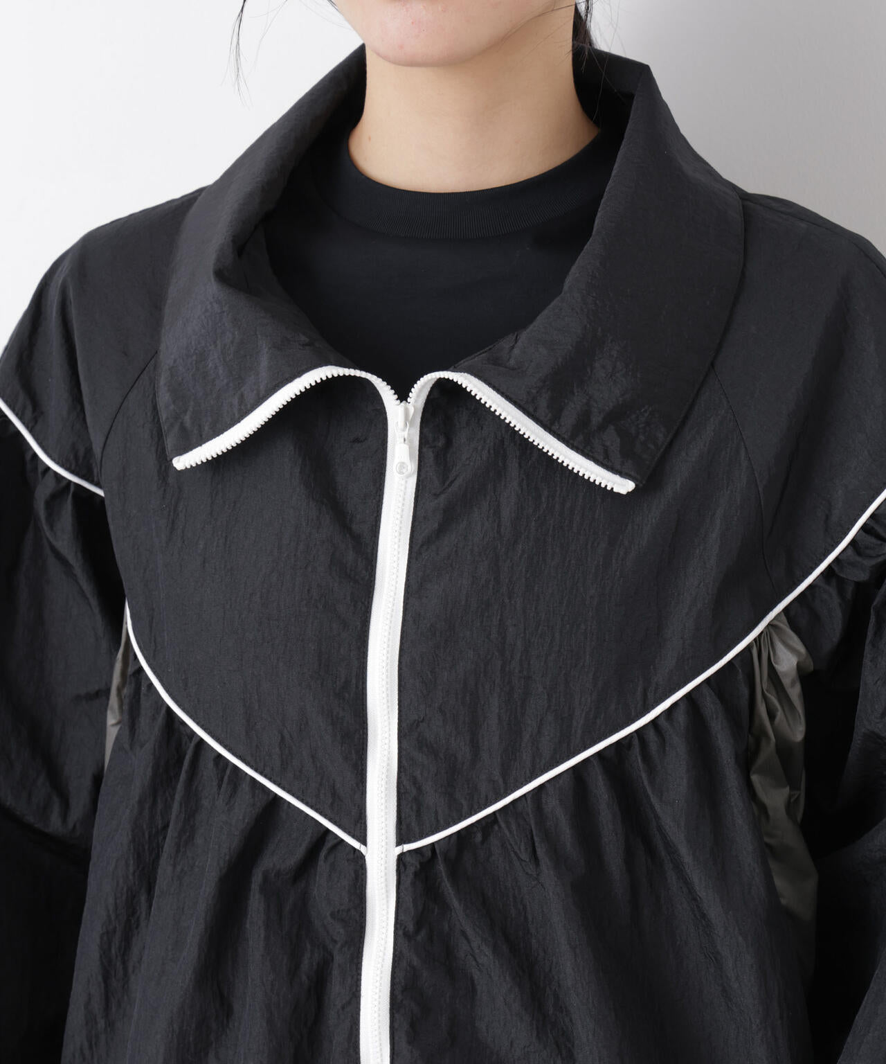 シアーライトギャザーブルゾン