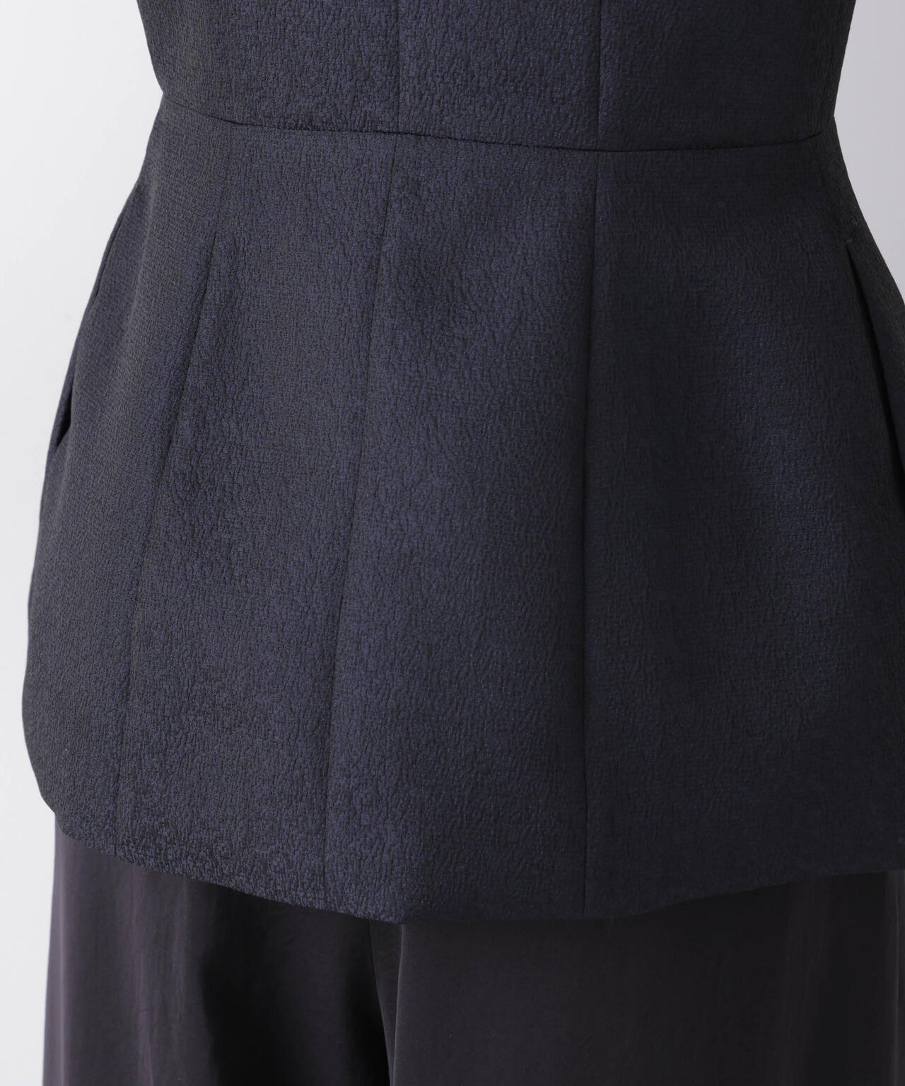 ジャガードペプラムジレ(セットアップ可)