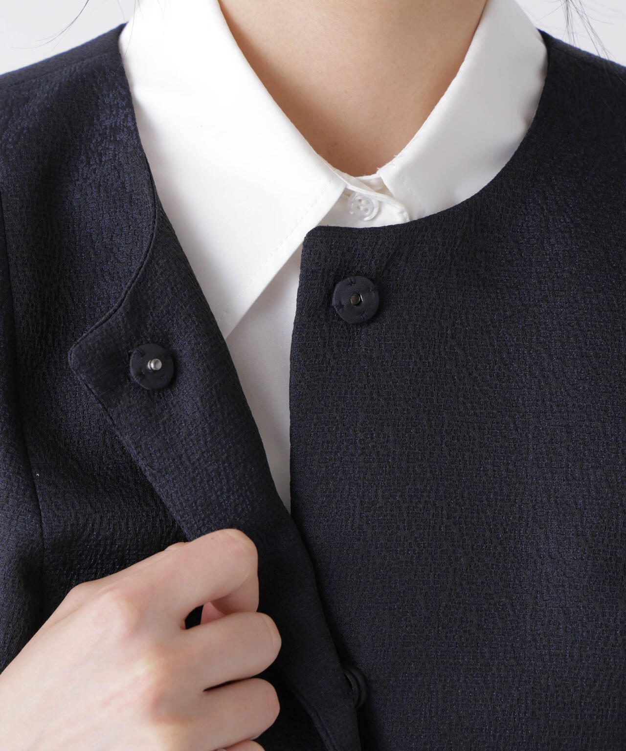 ジャガードペプラムジレ(セットアップ可)