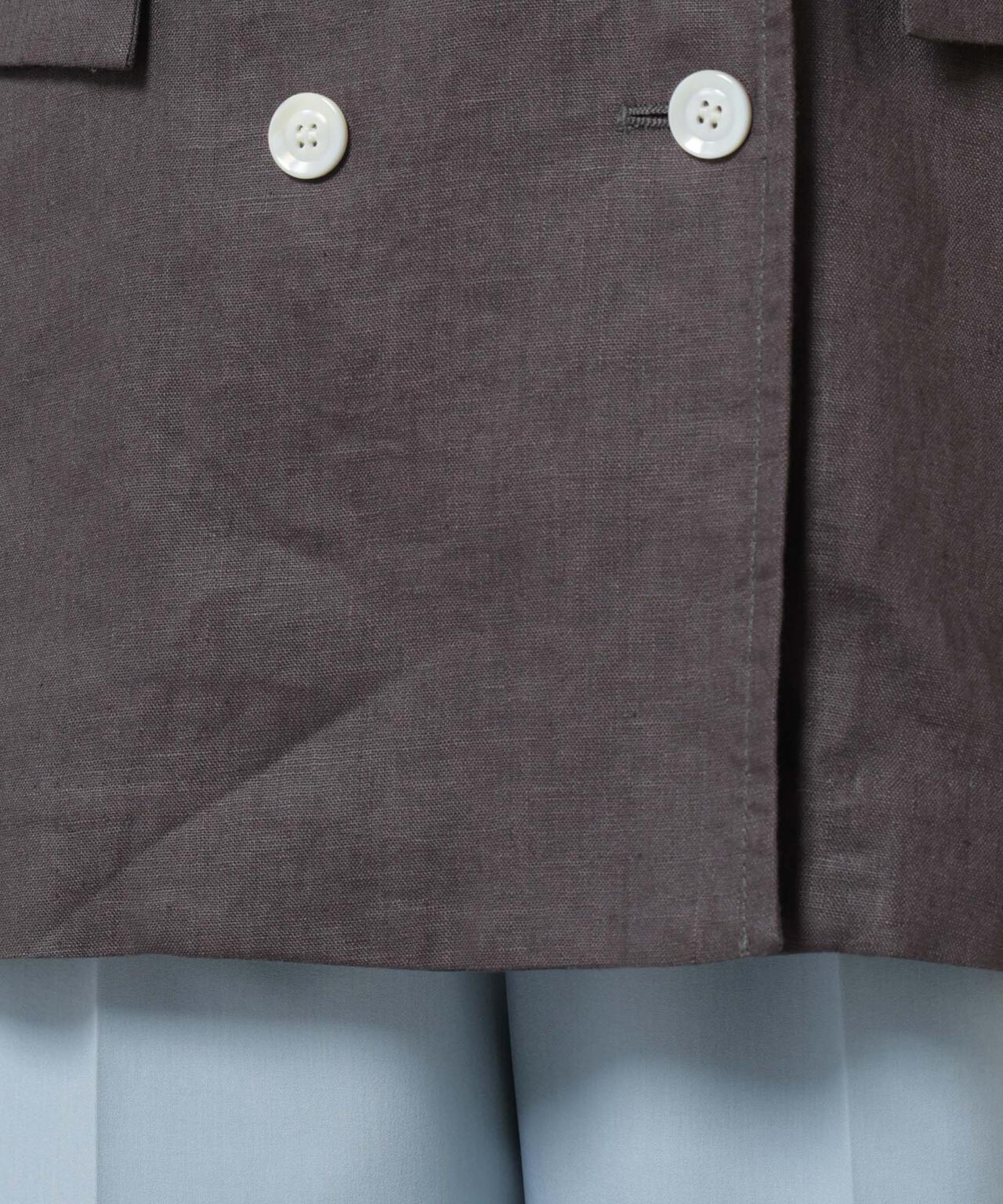 European Flax ダブル6Bジャケット(セットアップ可)