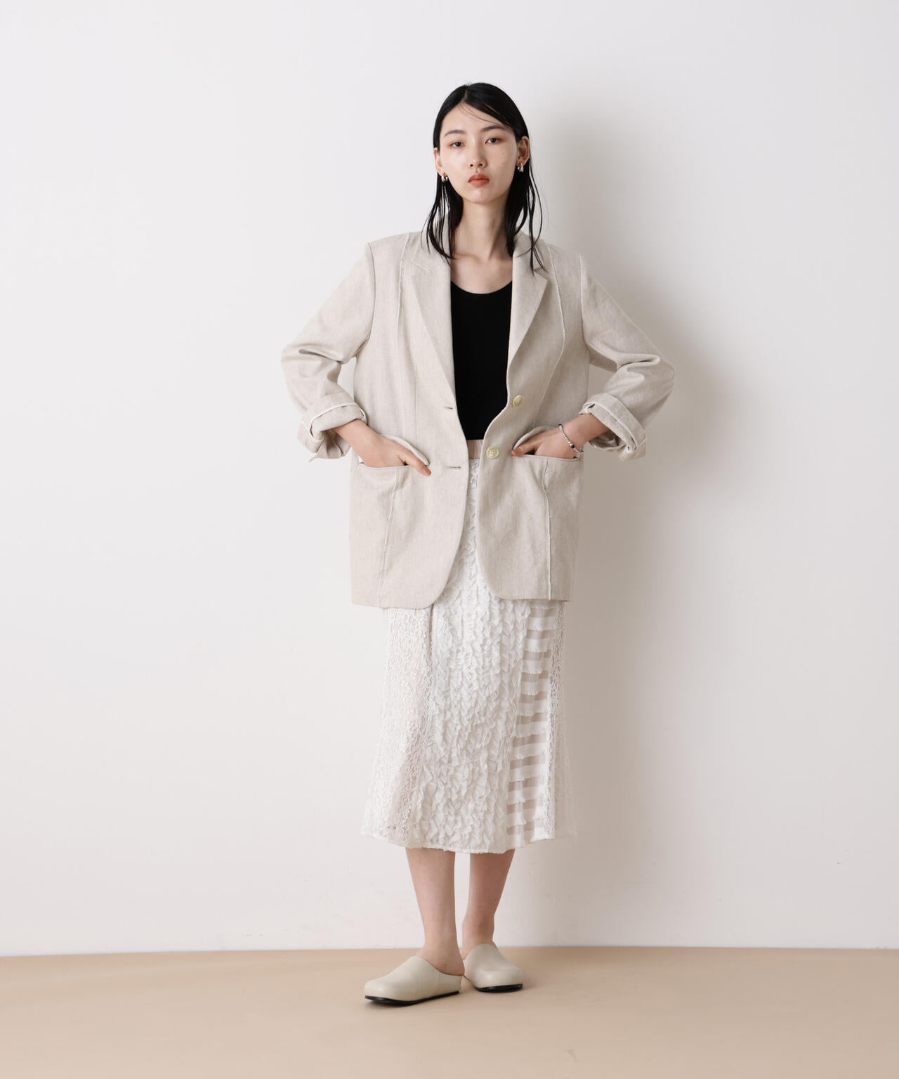 STEVELOUR」リネンコットンジャケット | NANO universe（ナノ