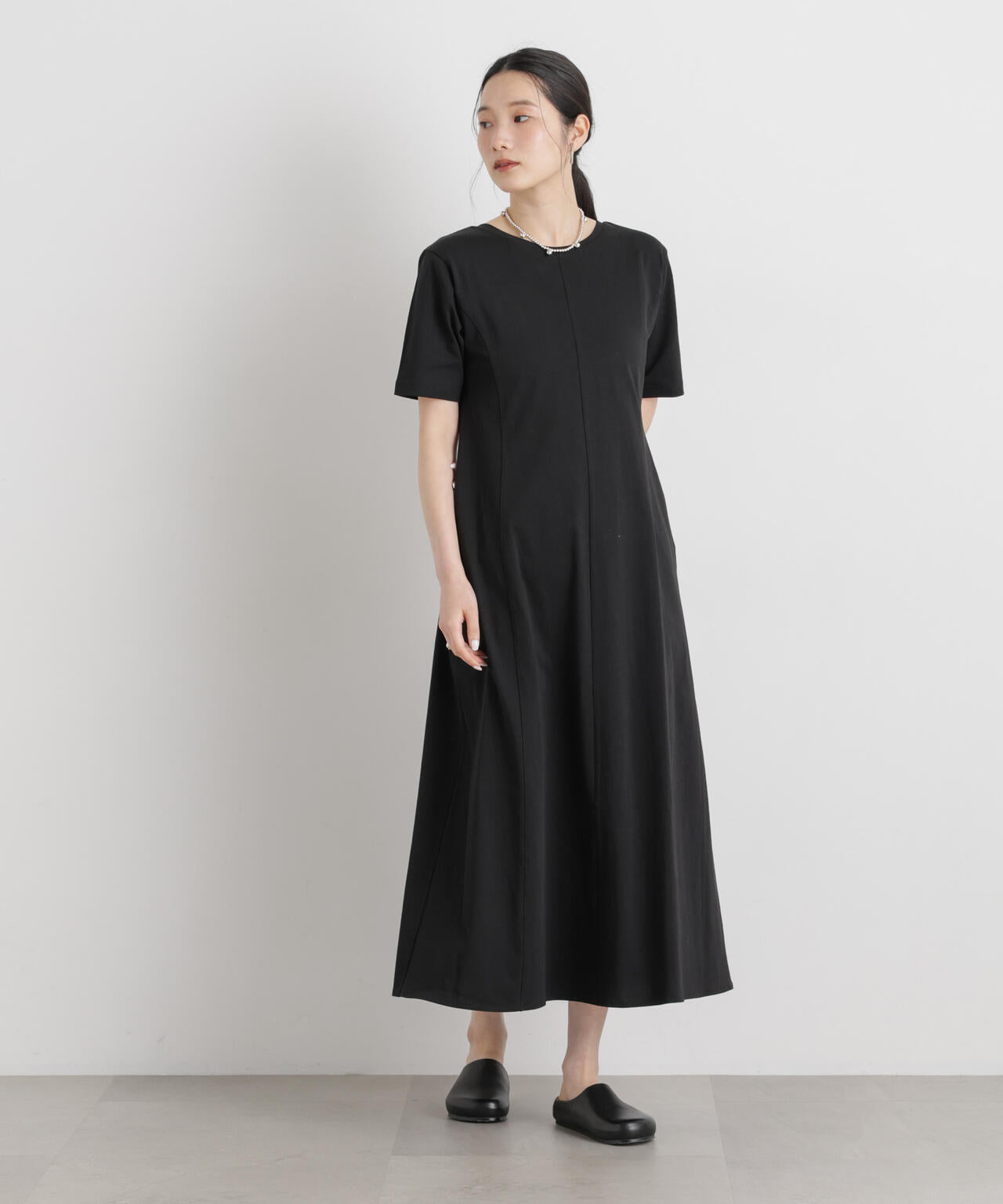 バッククロスフレアワンピース