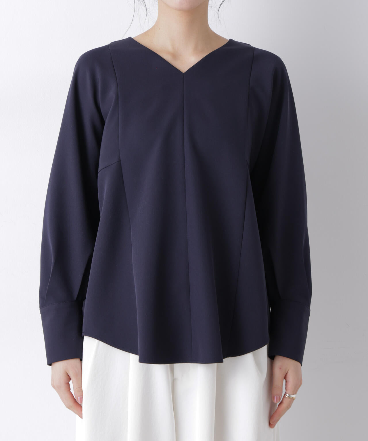 デイリーファンクション Vネックブラウス(セットアップ可)