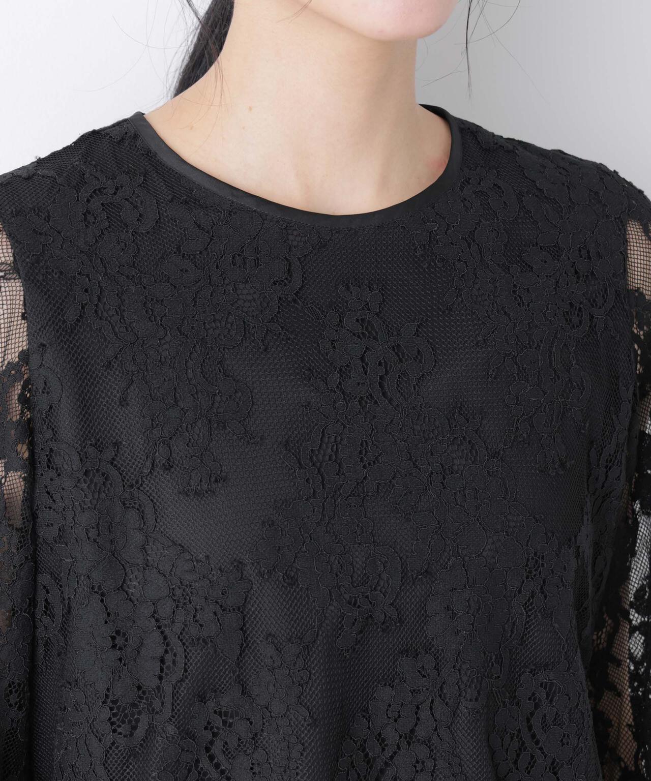 レーススカラップブラウス