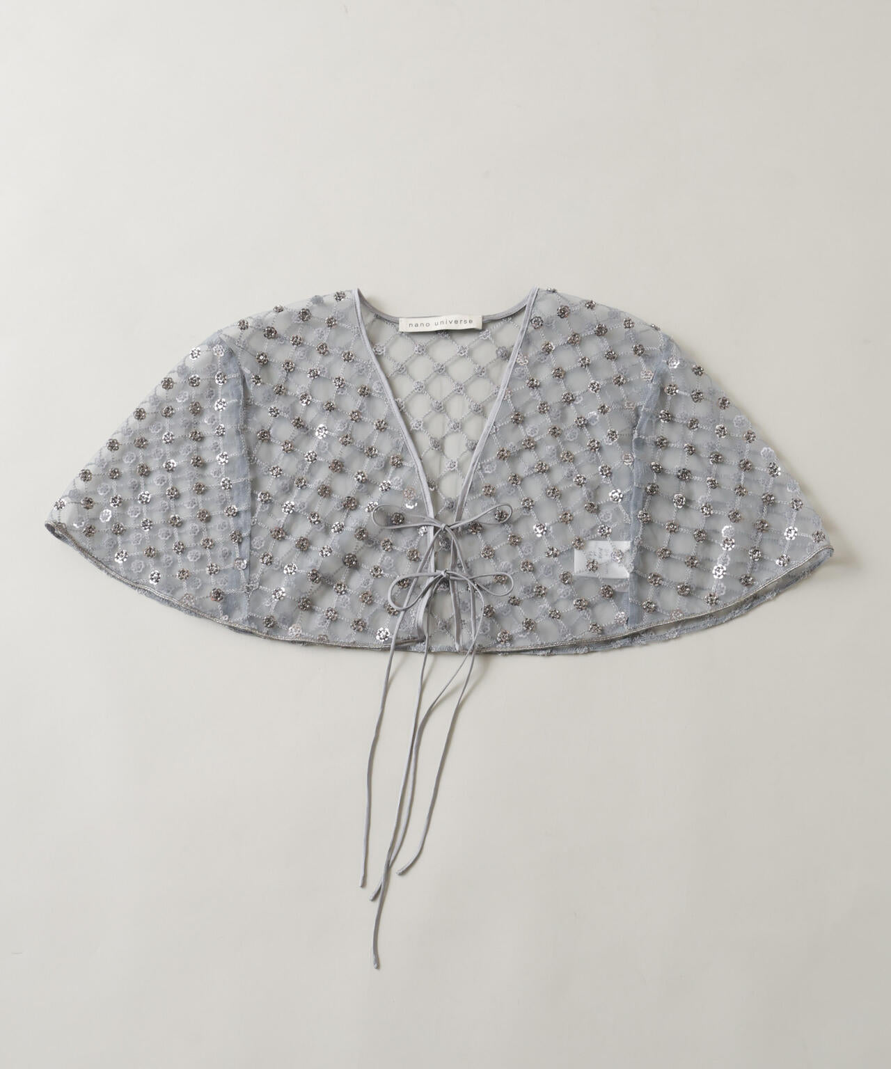 スパンコールビーズ刺繍ボレロストール