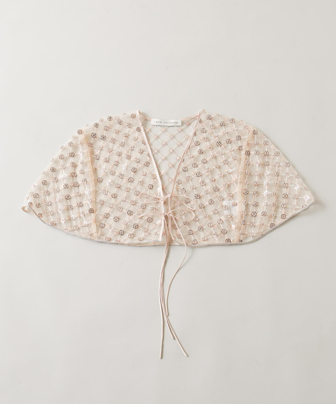 スパンコールビーズ刺繍ボレロストール