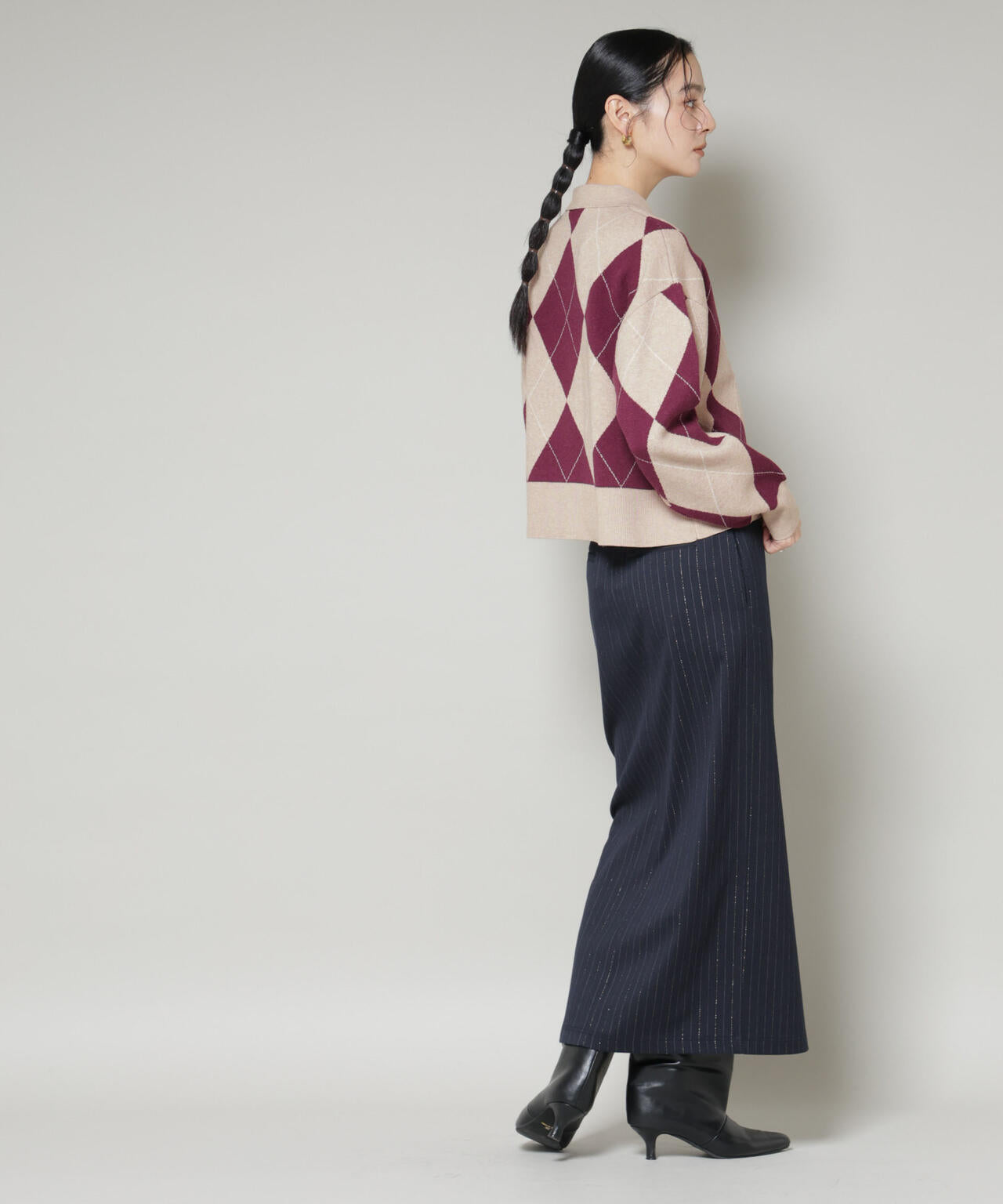 アーガイルワイドポロニット