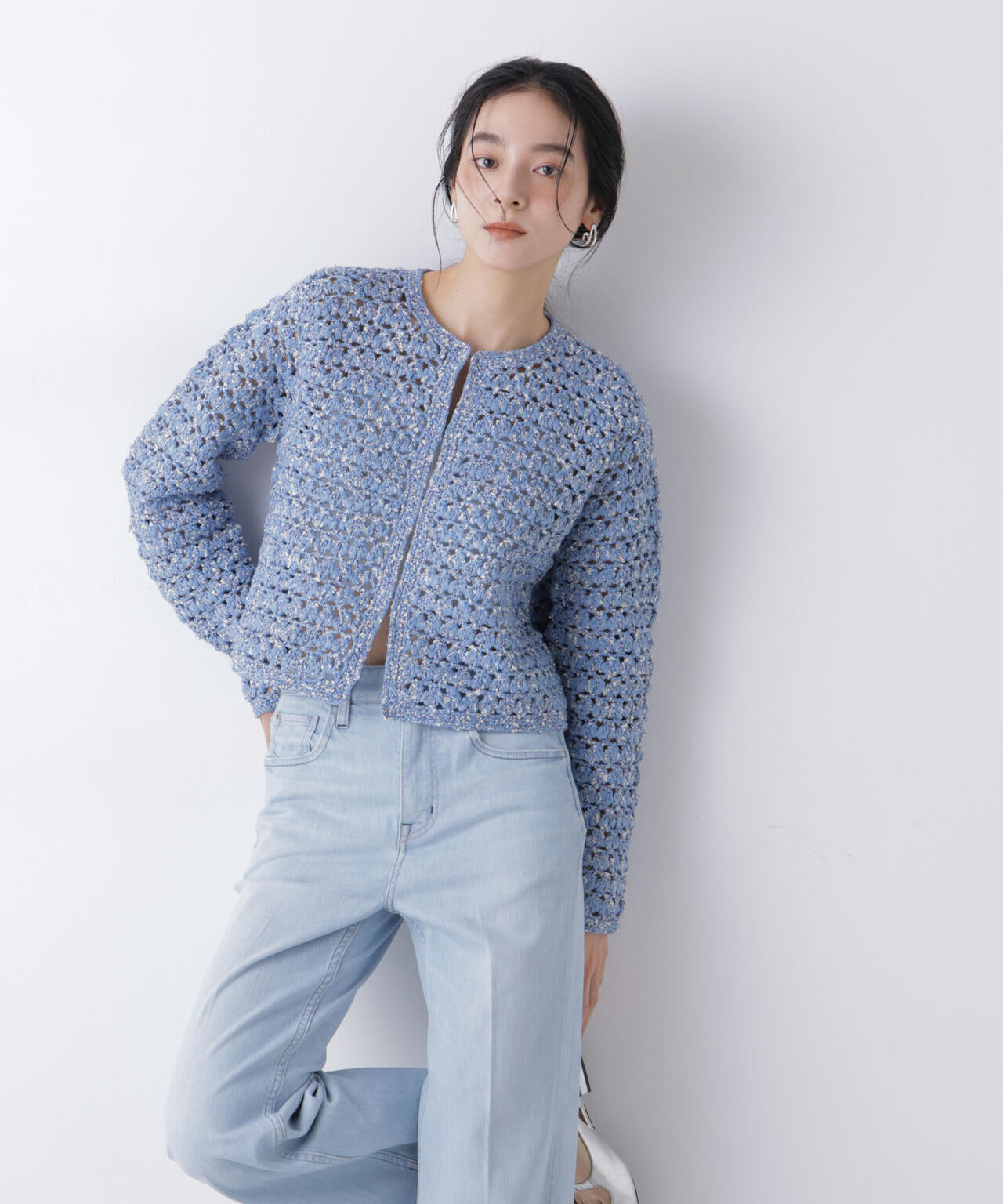 ミックスヤーンクロシェカーディガン | NANO universe（ナノ