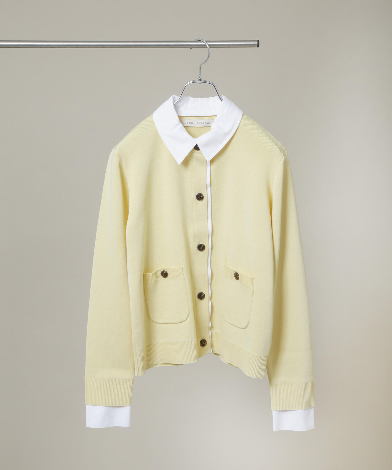 シャツドッキングニットカーディガン