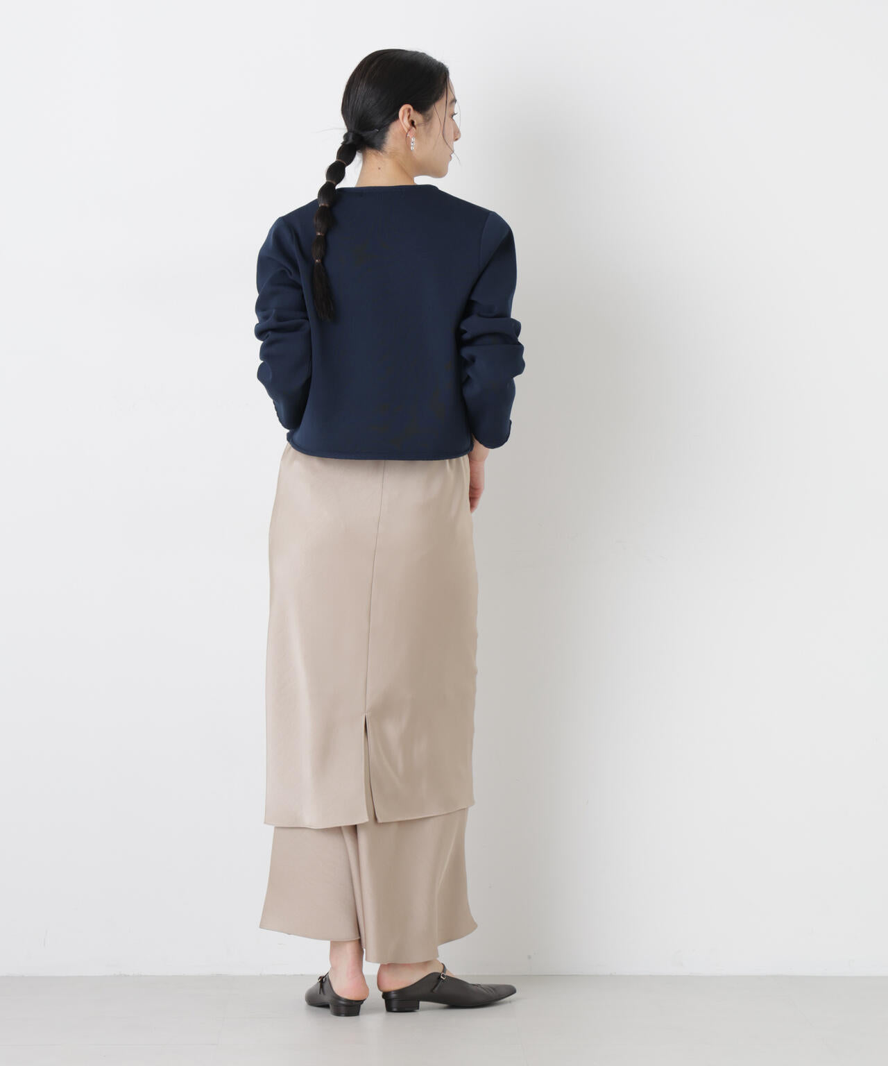 ゴールドボタンニットジャケット