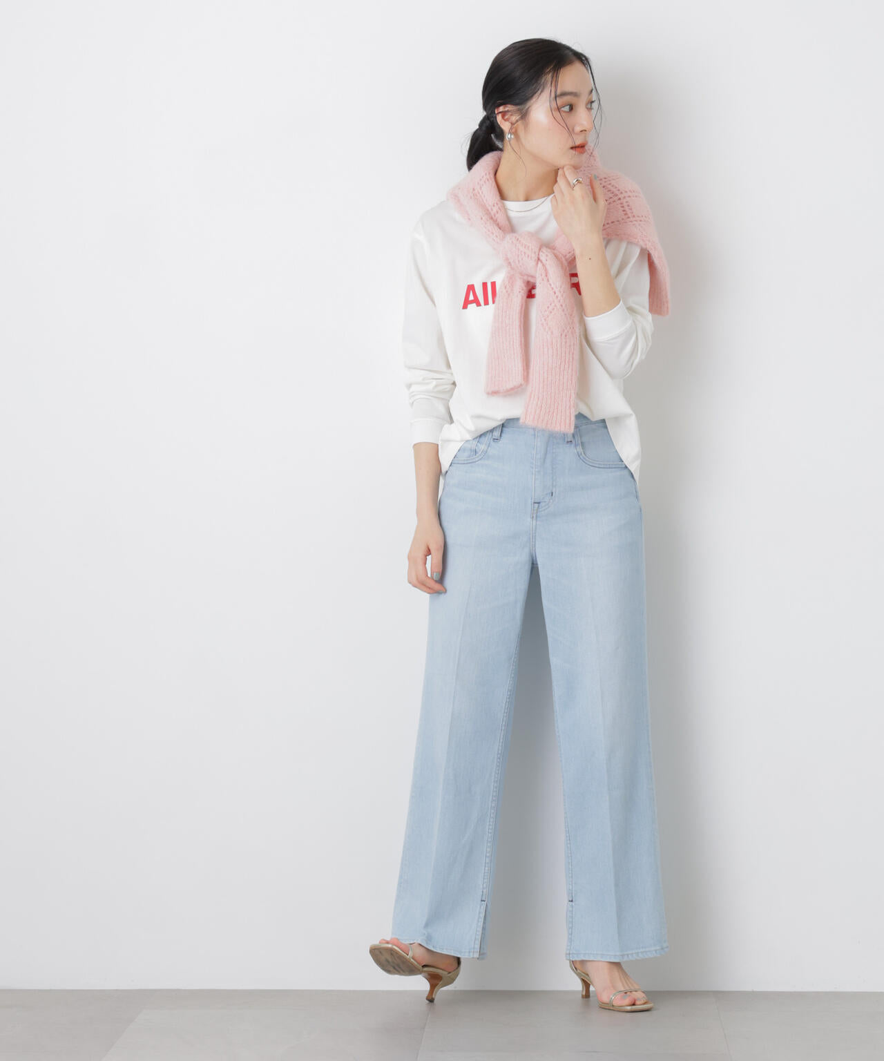 ロゴプリントロングスリーブTシャツ