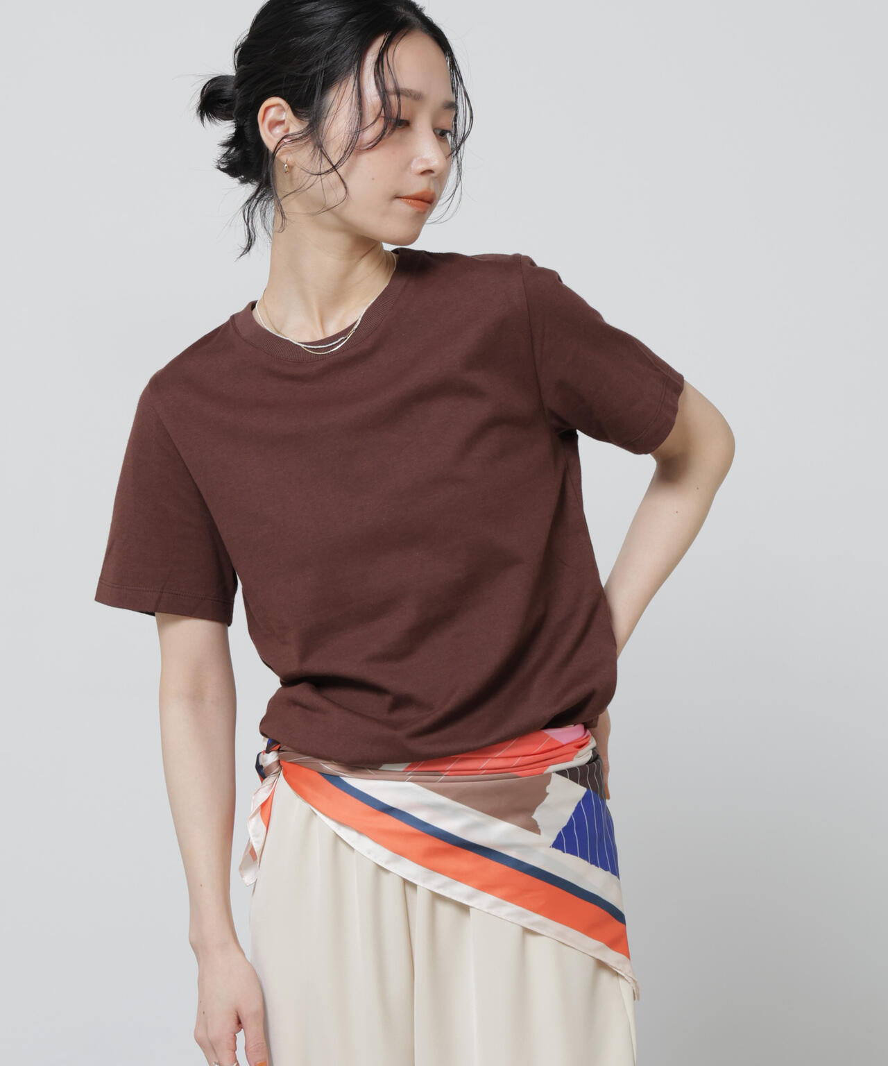 Anti Soaked(R) 汗染み防止カラフルクルーTシャツ