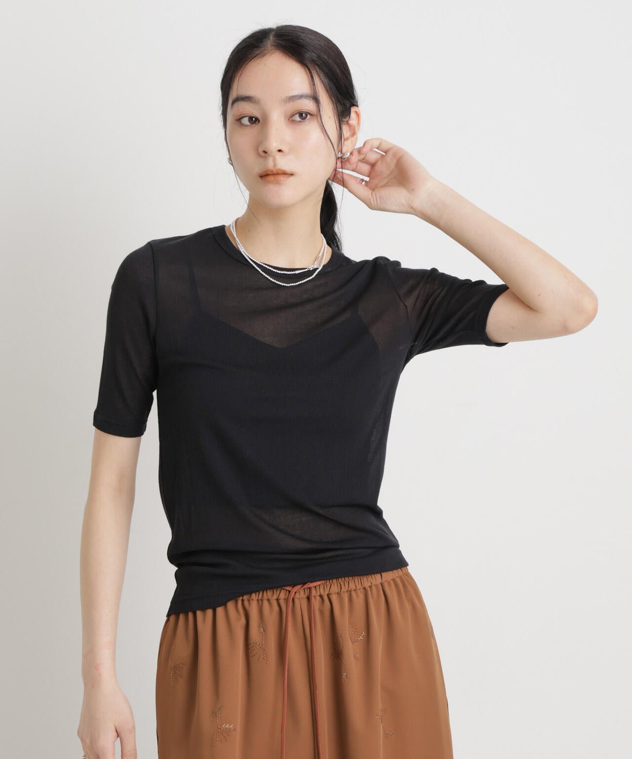 シアーツイストフライスTシャツ