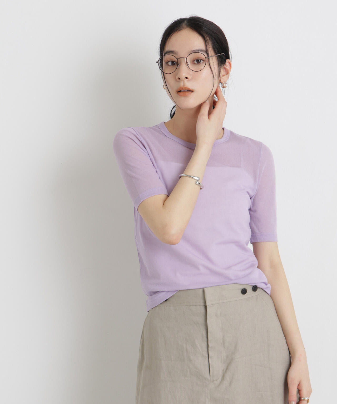 シアーツイストフライスTシャツ