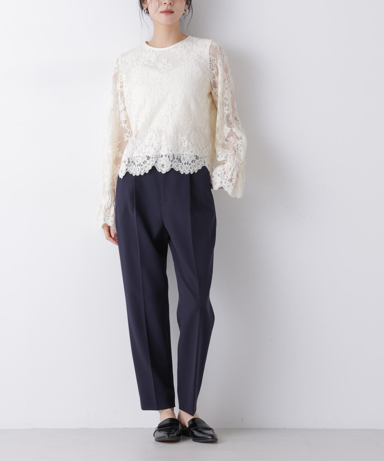 デイリーファンクション タックテーパードパンツ(セットアップ可)