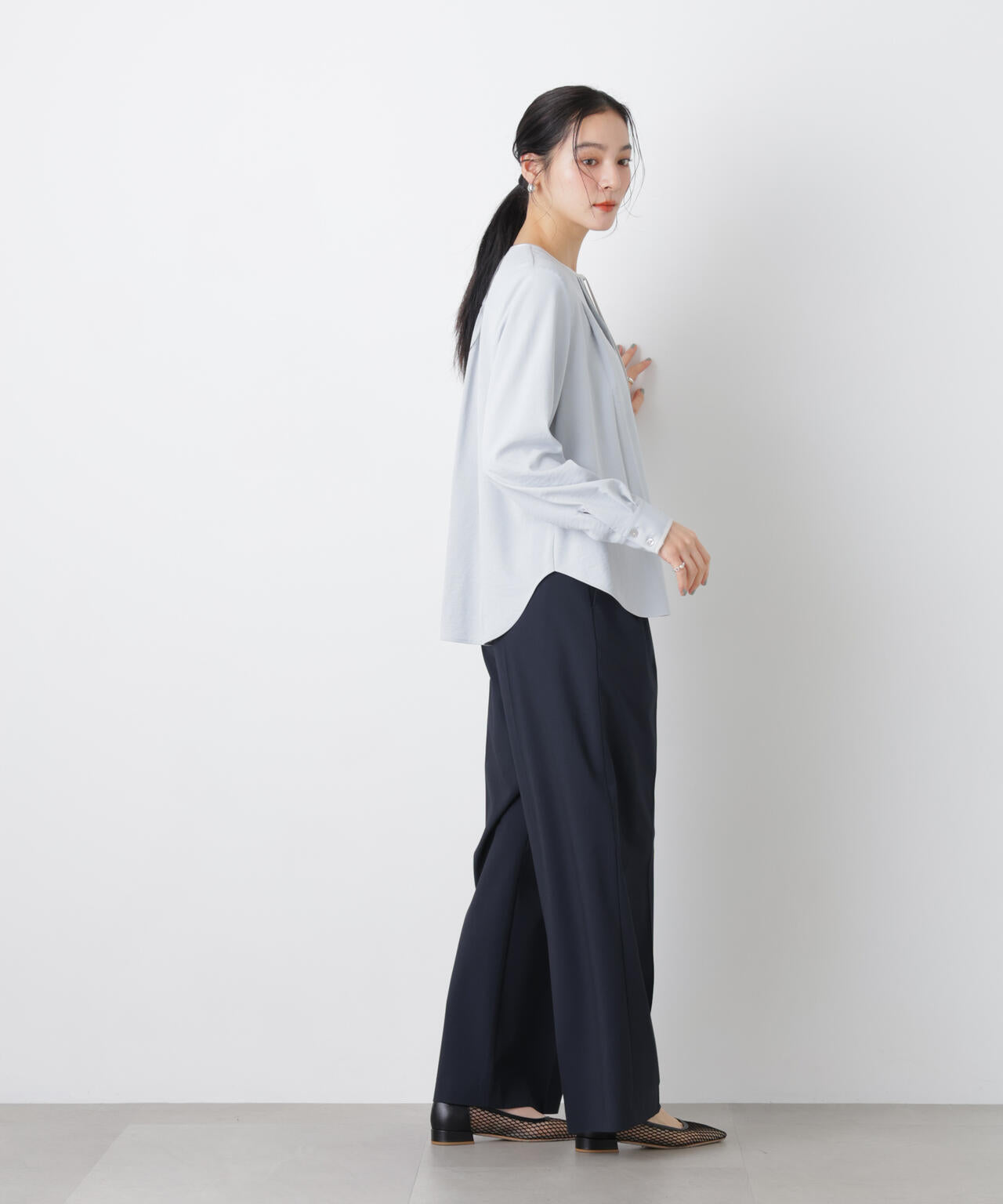 トロストレッチ2タックワイドパンツ(セットアップ可)