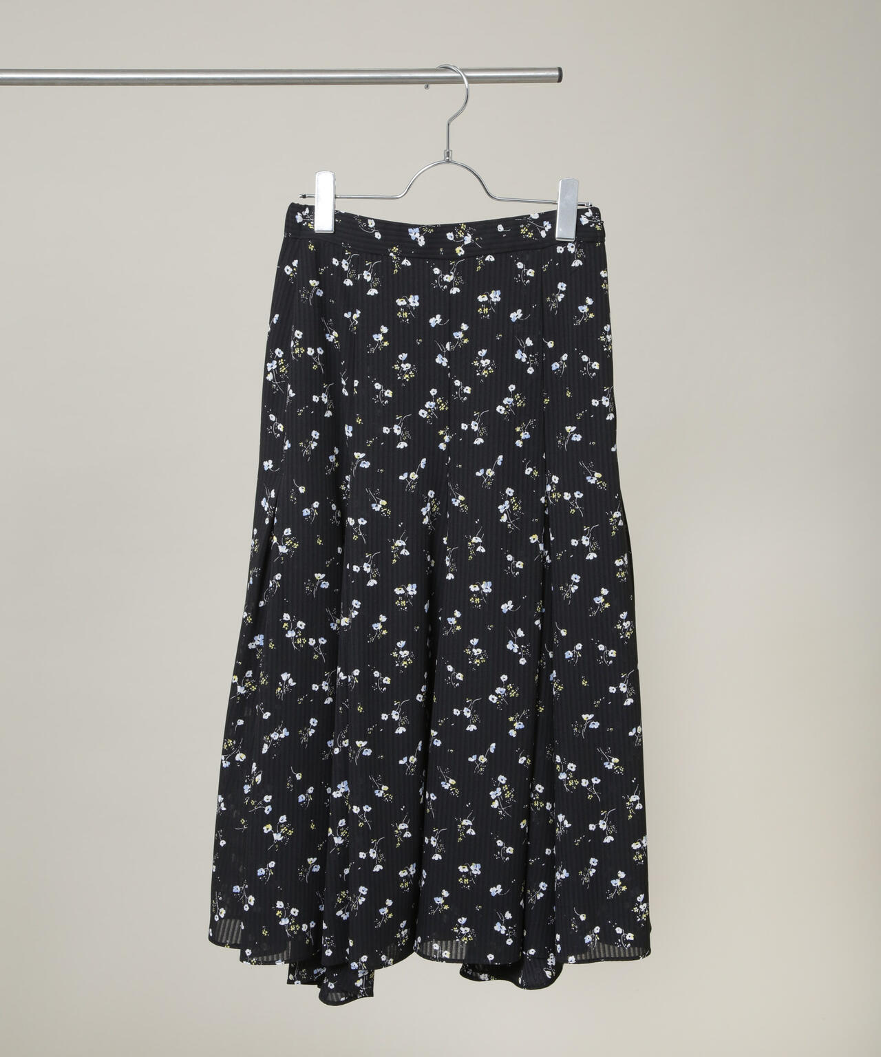 フラワープリントイレヘムタックフレアスカート(セットアップ可)