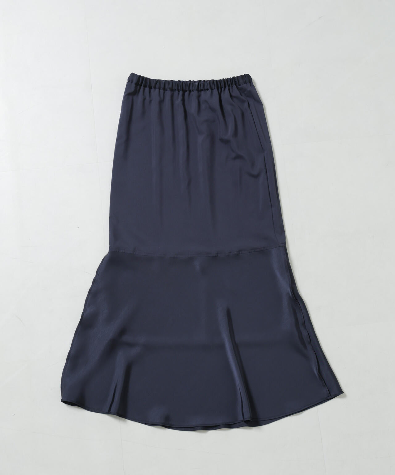 ダブルサテンレイヤードデザインスカート