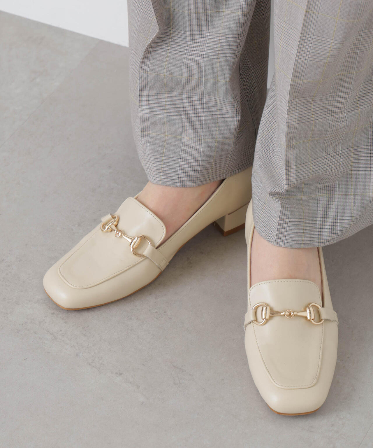 ゴールドパーツヒールローファー | NANO universe（ナノ・ユニバース