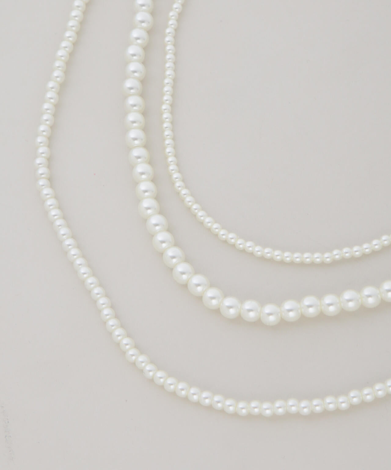 フェイクパールマルチウェイ3連ネックレス