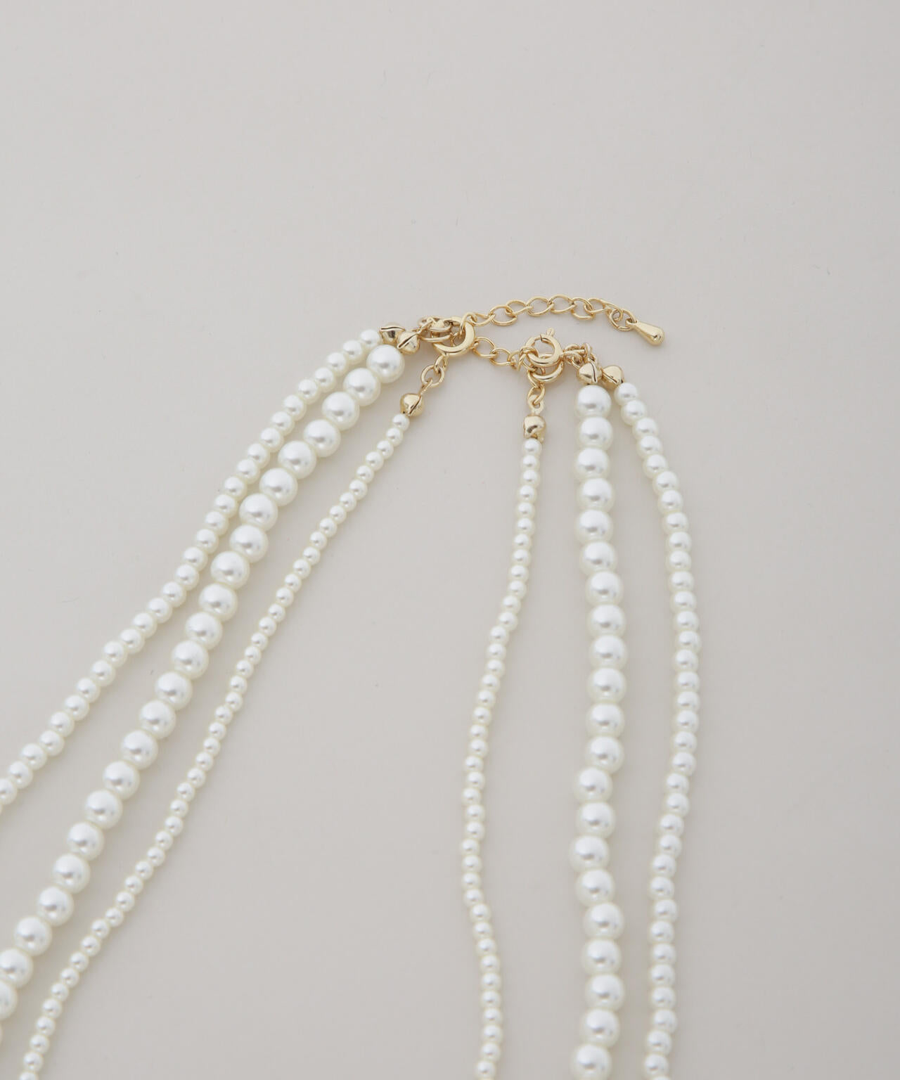 フェイクパールマルチウェイ3連ネックレス