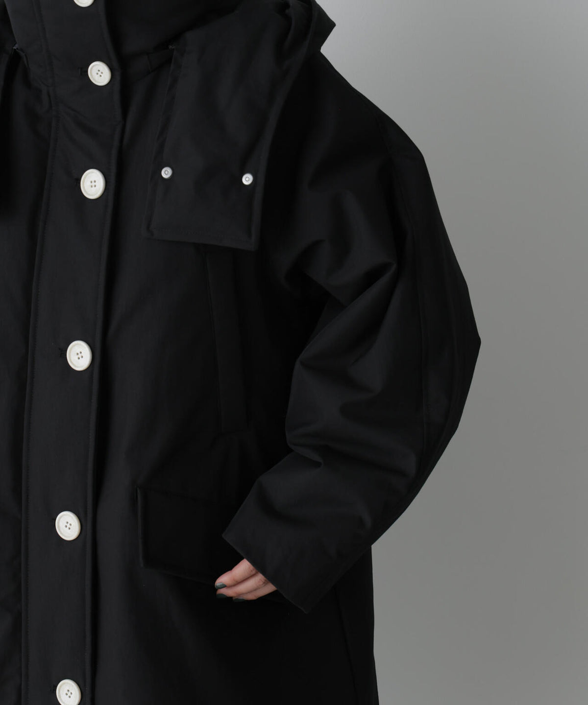 「STEVELOUR」「西川ダウン(R)」ファー付きコート