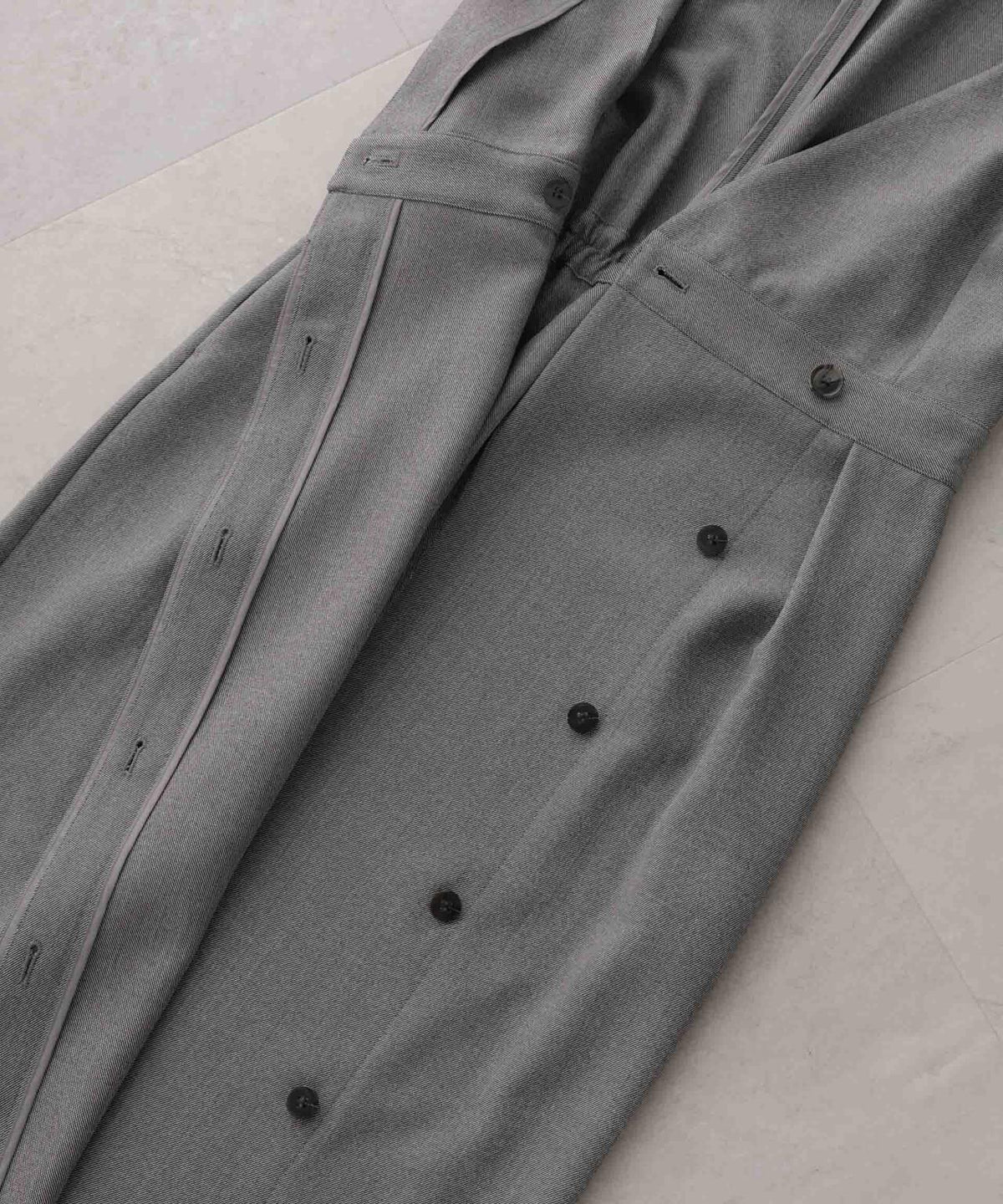 シャンブレーシャークスキンカシュクールワンピース