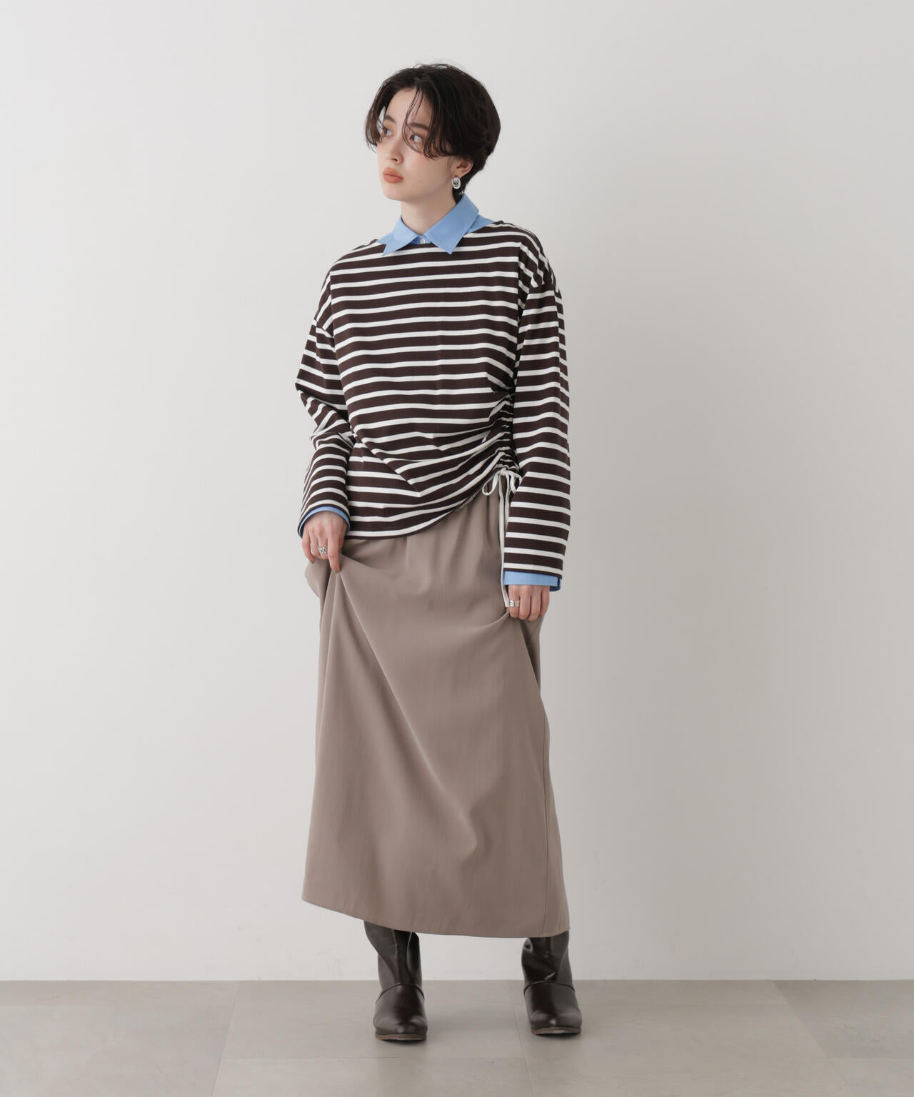 バックボタン2wayシャツ