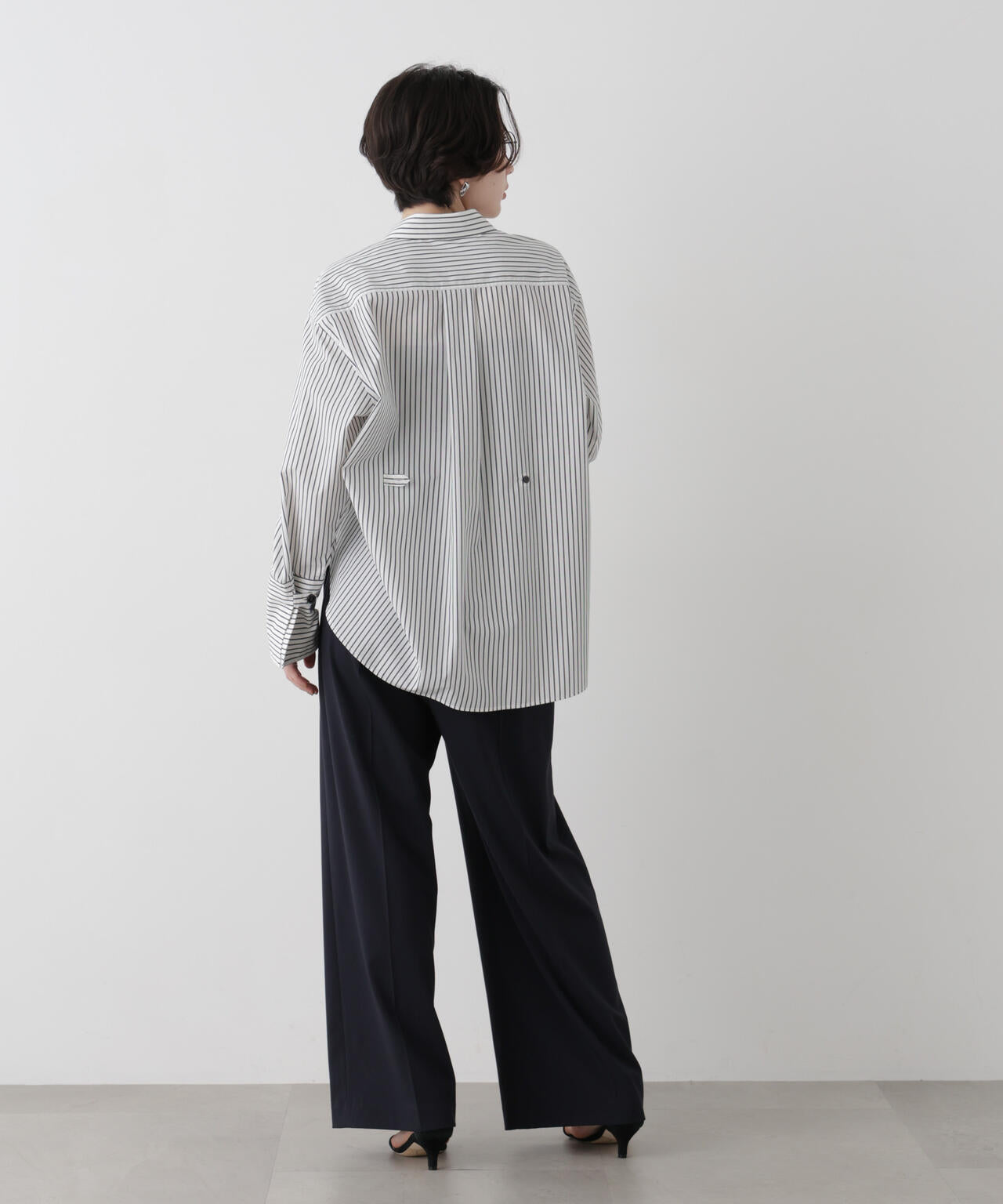 バックボタン2wayシャツ