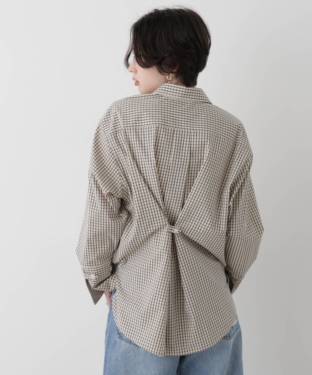 バックボタン2wayシャツ