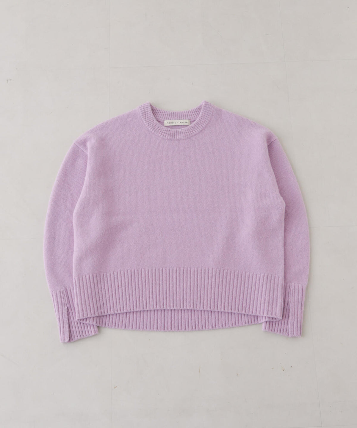 AQUAウールカシミヤクルーネックニットプルオーバー