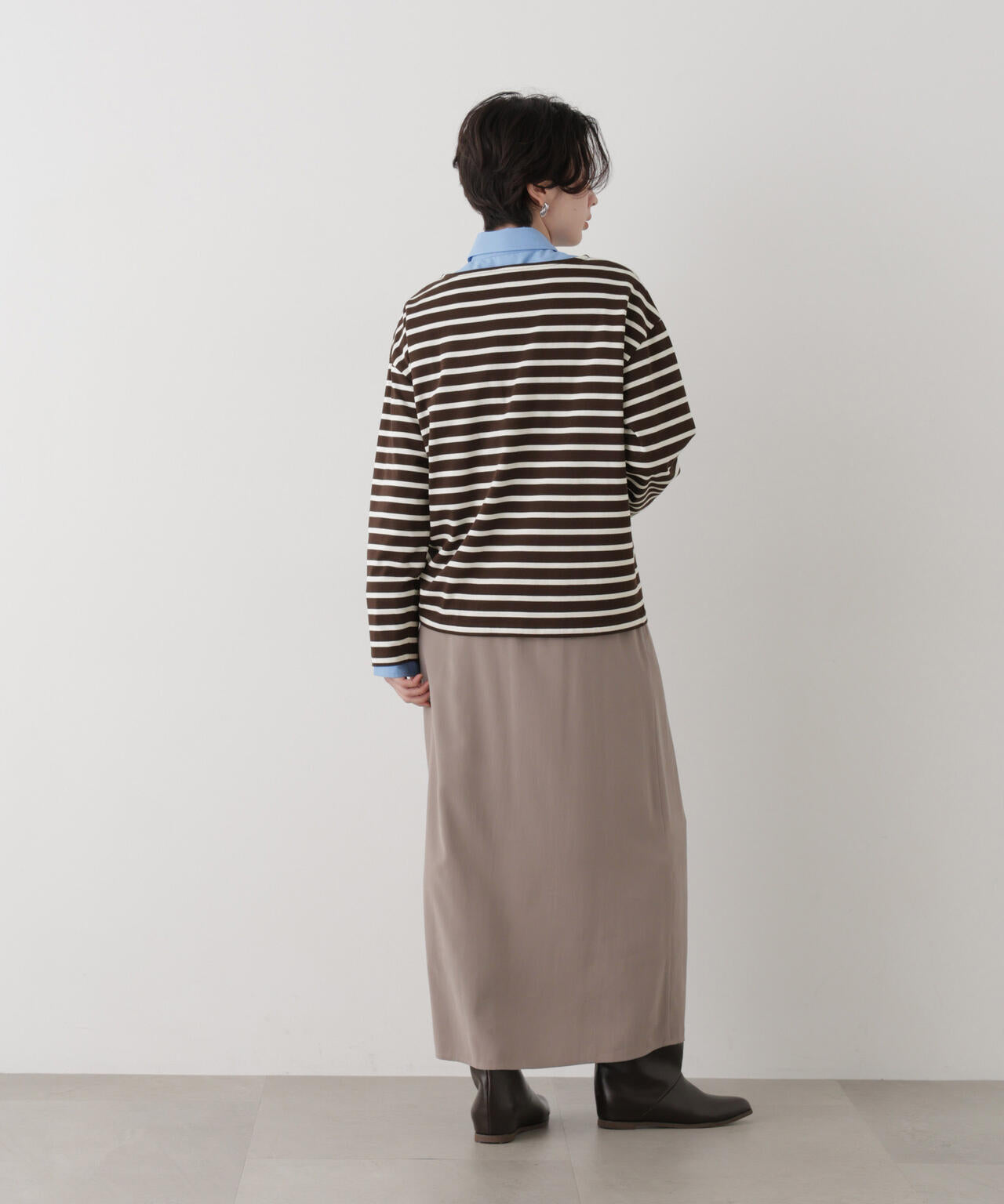 ボーダー2wayカットトップス