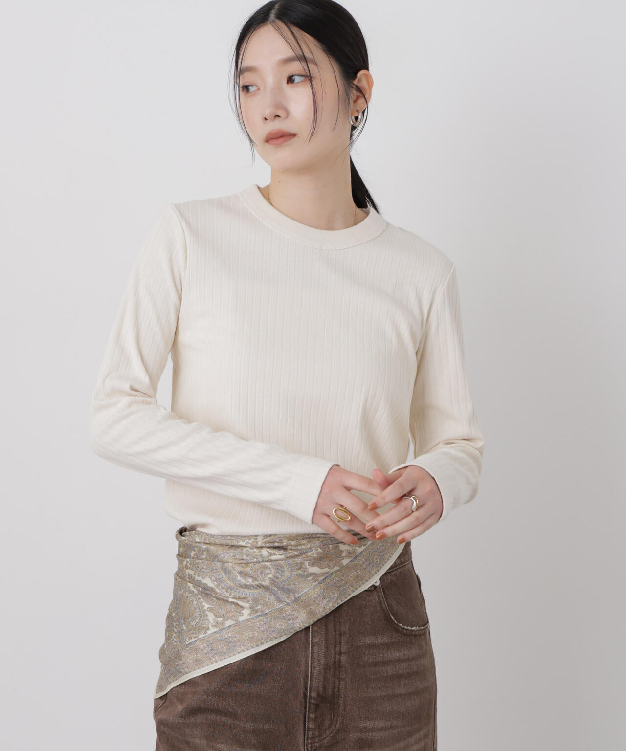 Anti Soaked(R) 汗染み防止リブロンT