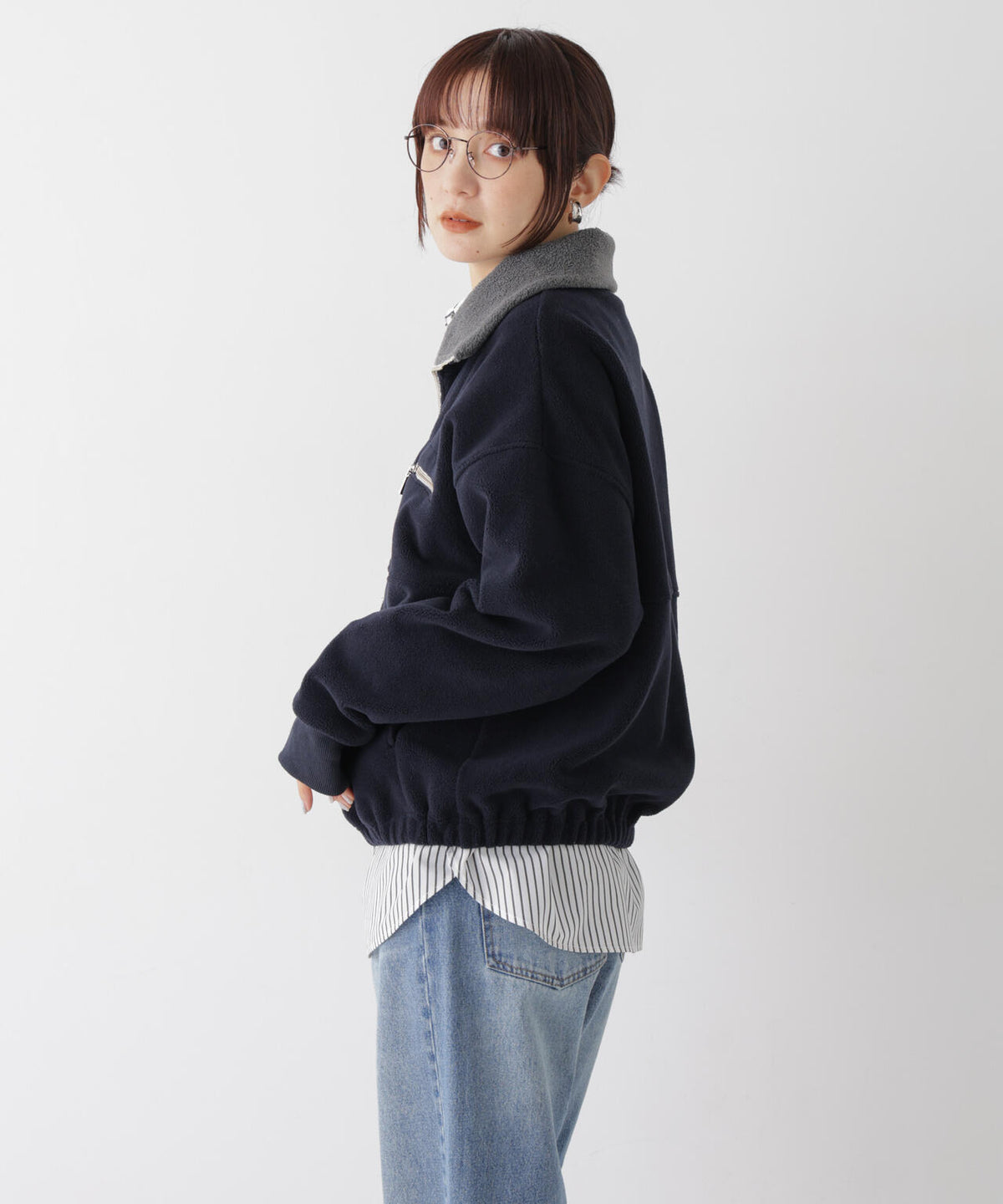 フリースジップジャケット