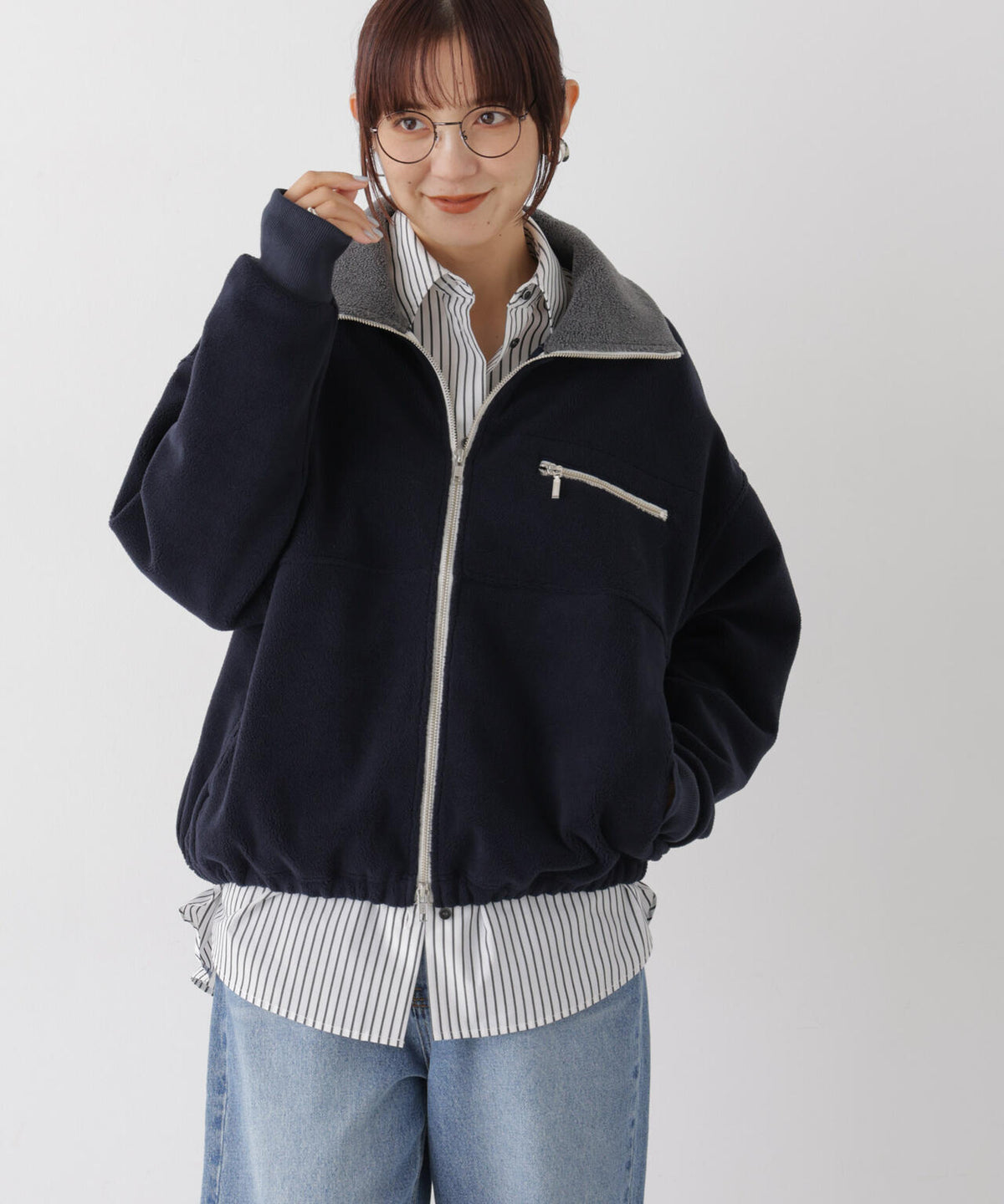 フリースジップジャケット