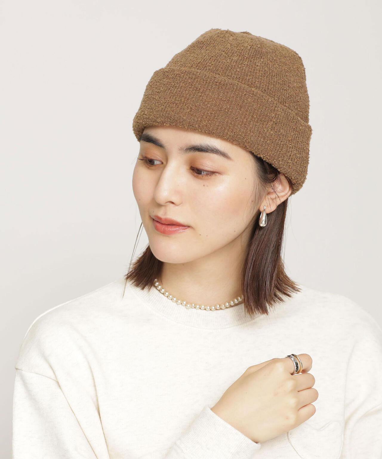 RACAL/別注リバーシブルロールニットキャップ