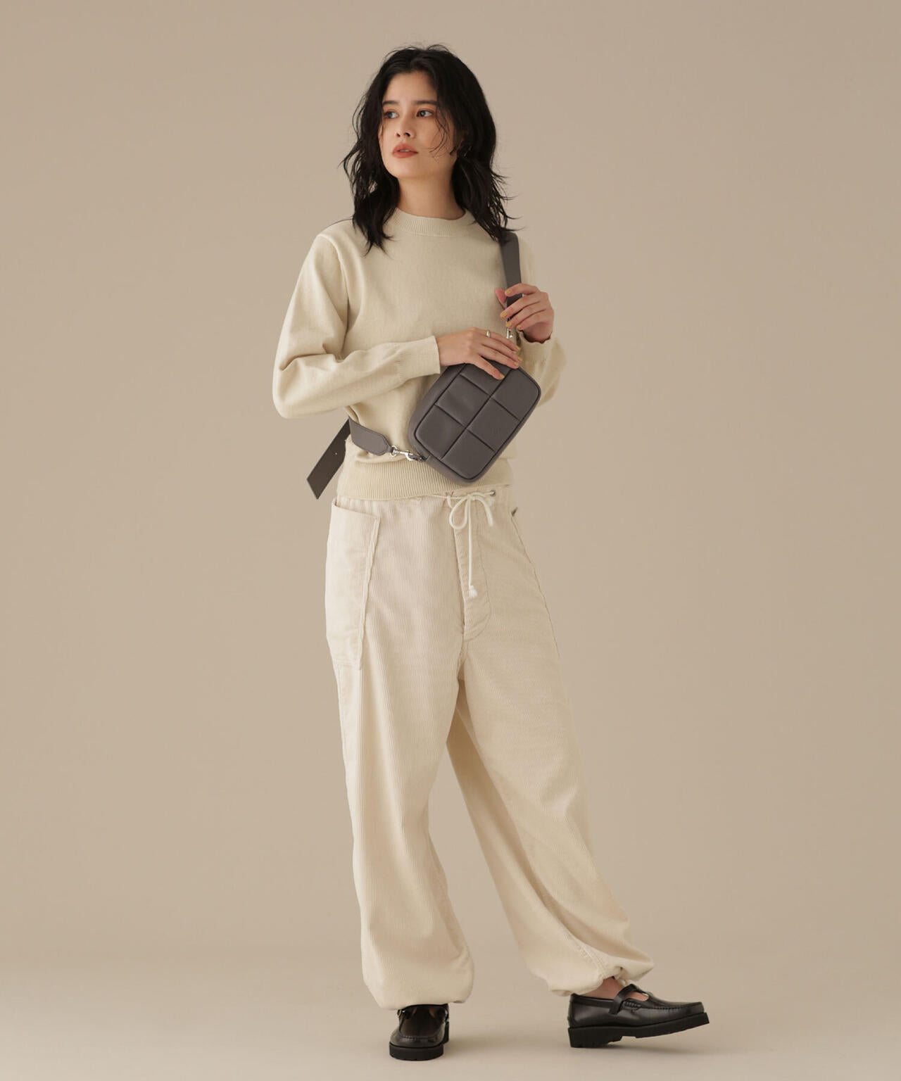 YONETOMI/別注 RIGID CASHMERE KNIT P/O