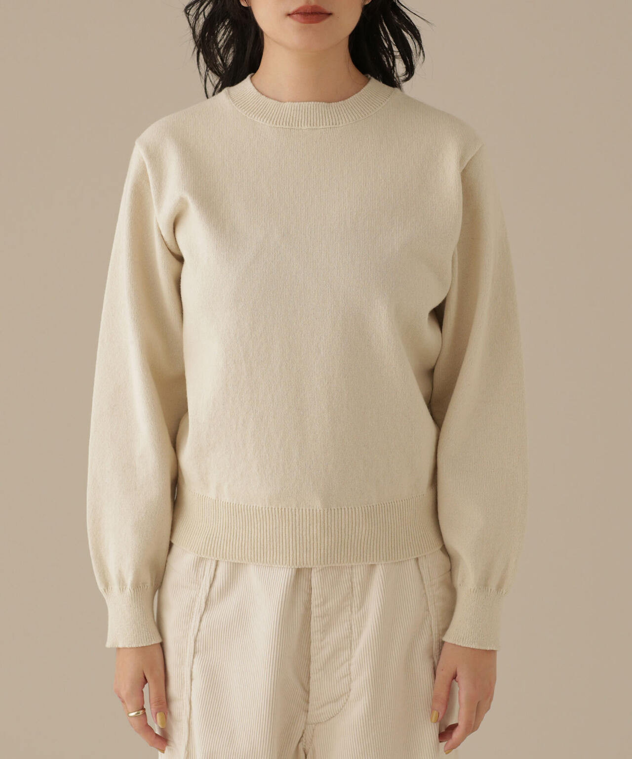 YONETOMI/別注 RIGID CASHMERE KNIT P/O