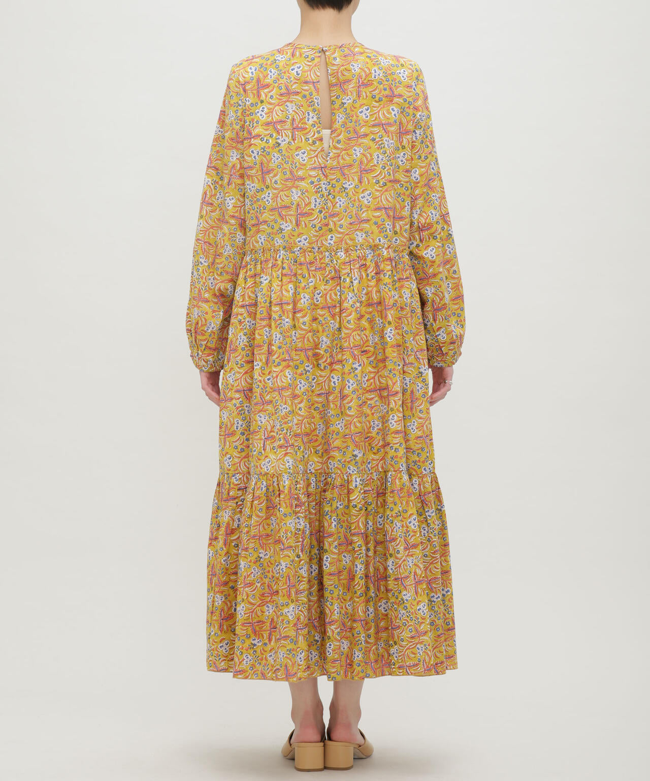 H.A.O/Block Print L/S Dress