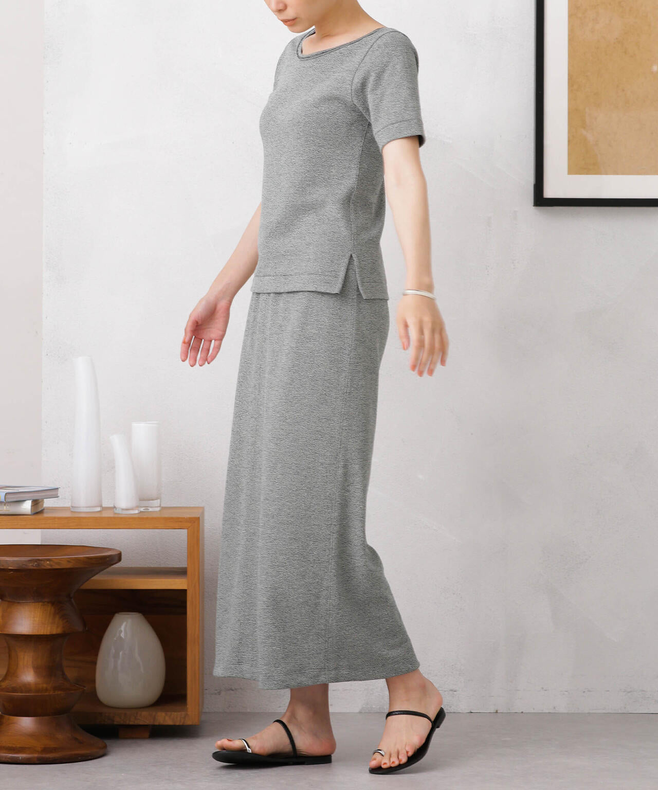 YLEVE/HIGH TWIST BOUCLE JERSEY SK
