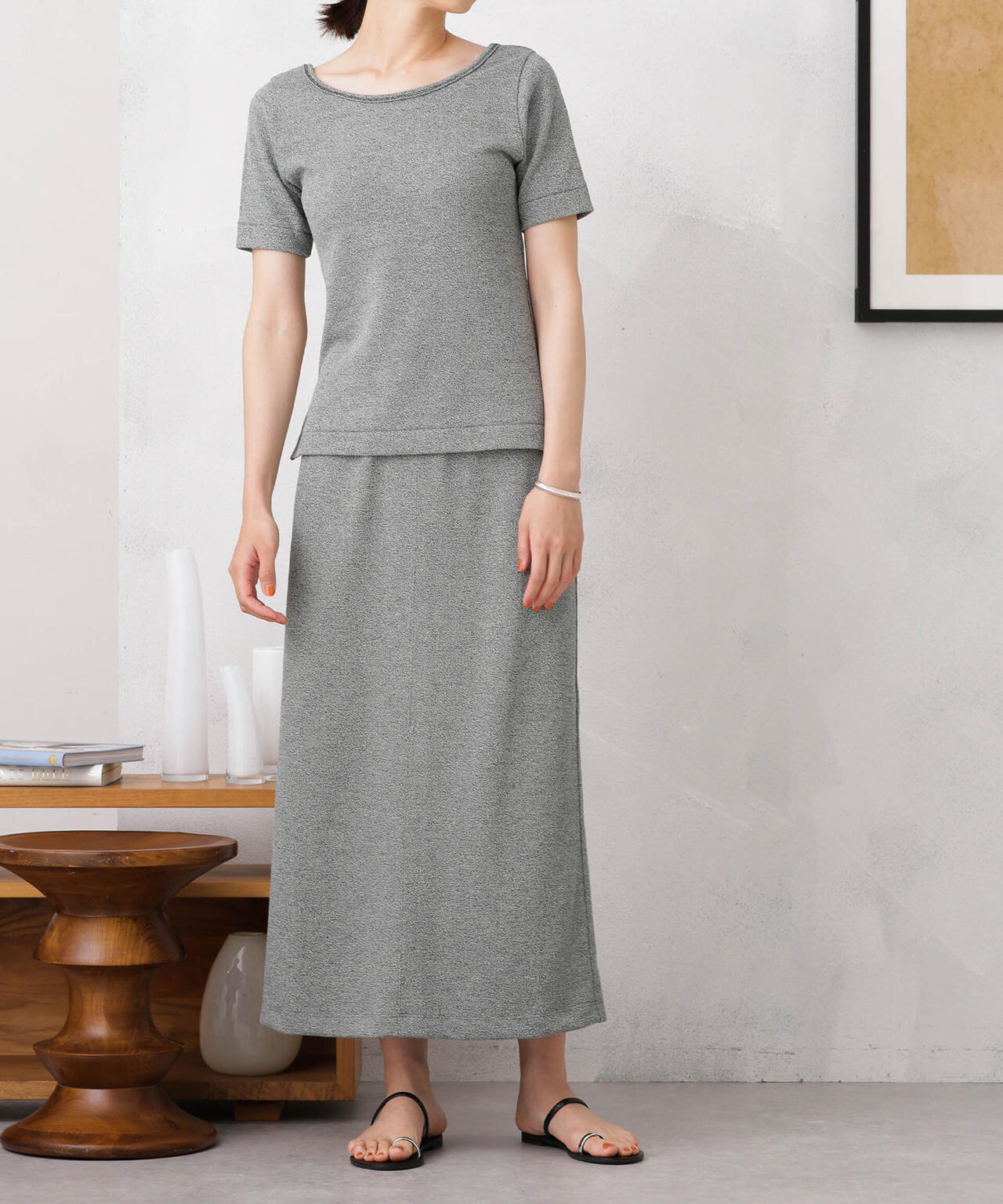 YLEVE/HIGH TWIST BOUCLE JERSEY SK
