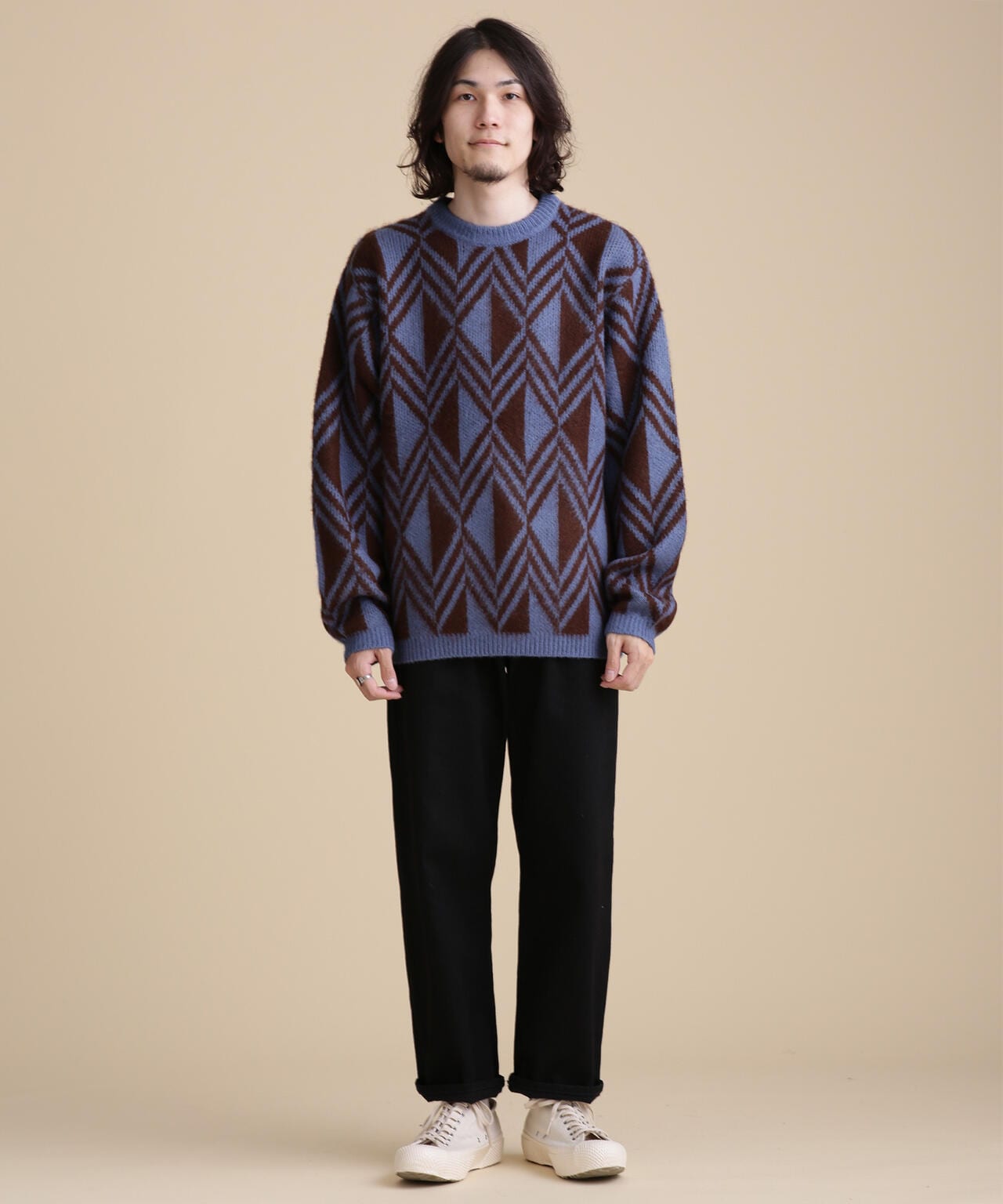 LB.04/幾何学柄ニット | NANO universe（ナノ・ユニバース） ｜【公式