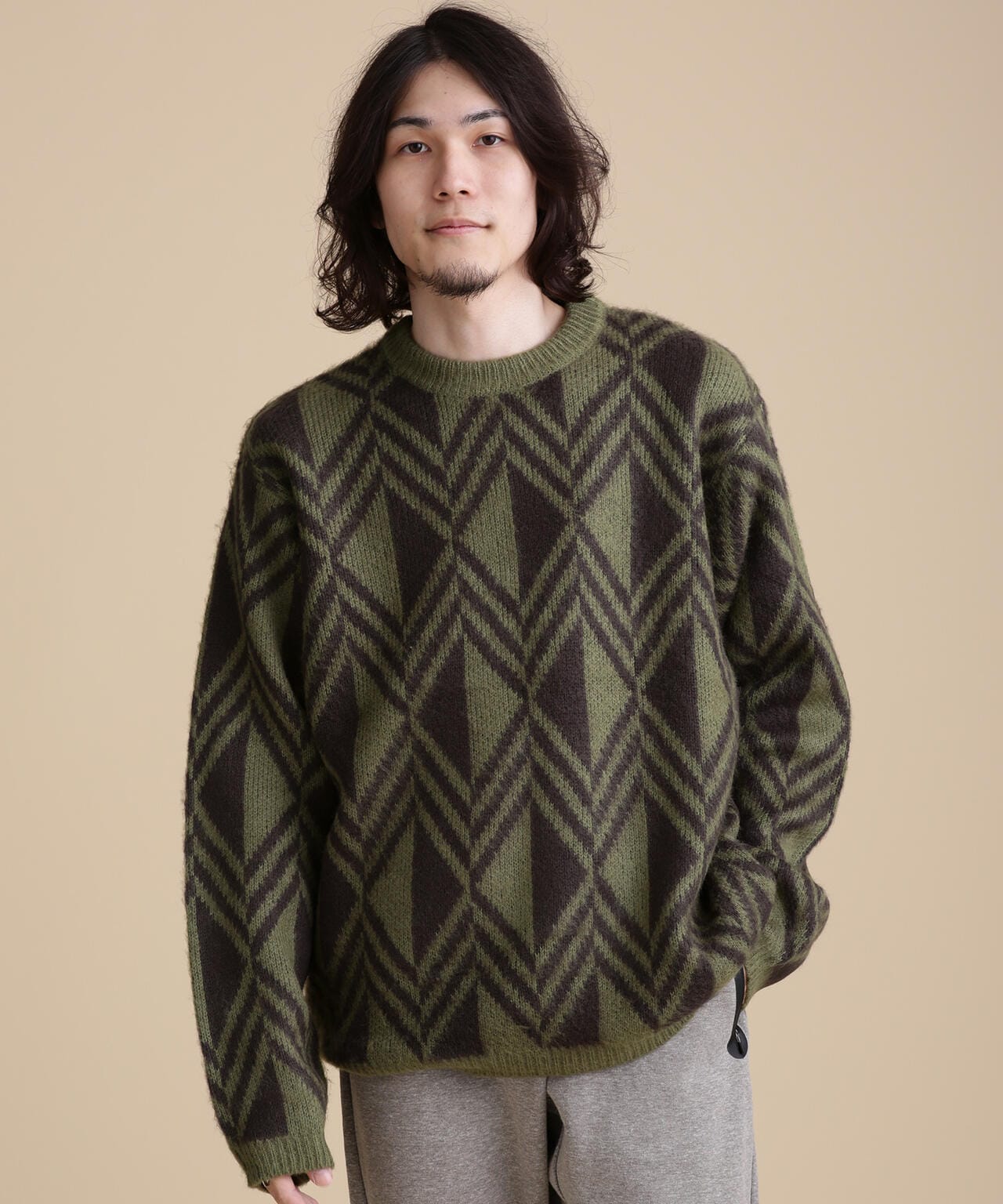 LB.04/幾何学柄ニット | NANO universe（ナノ・ユニバース） ｜【公式