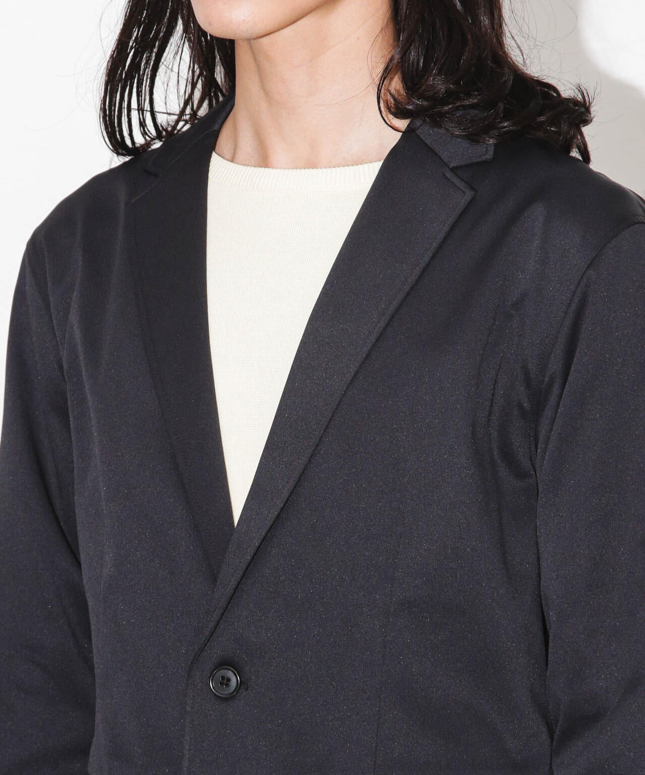 セクウェルサテンストレッチジャケット