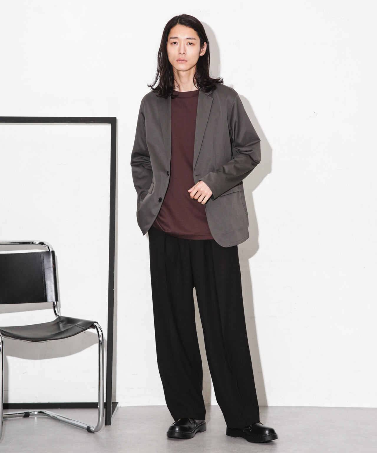 セクウェルサテンストレッチジャケット