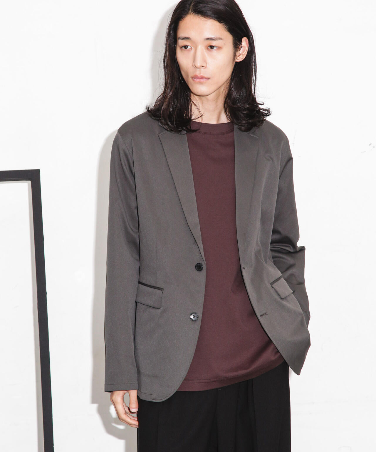 セクウェルサテンストレッチジャケット