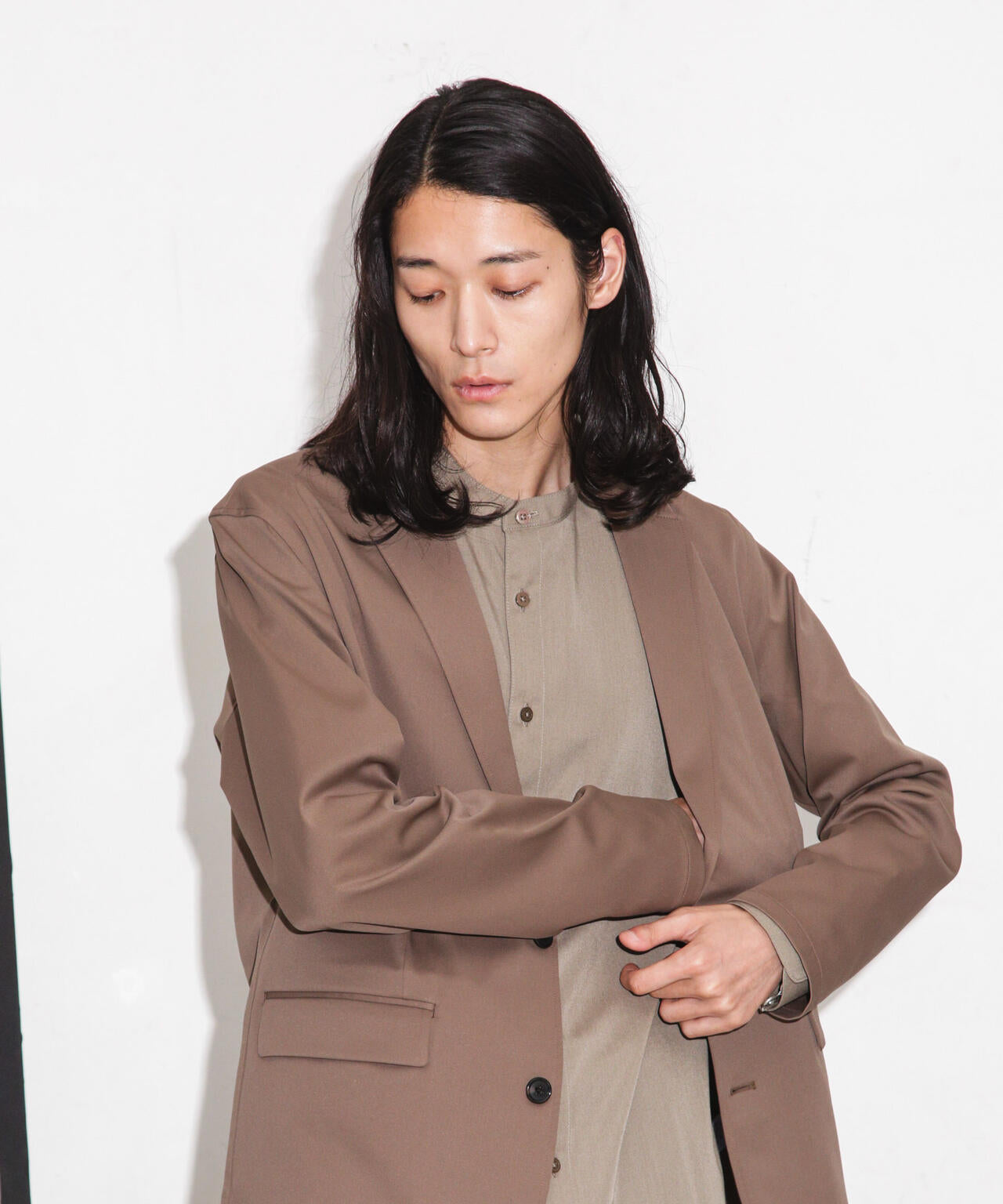 セクウェルサテンストレッチジャケット
